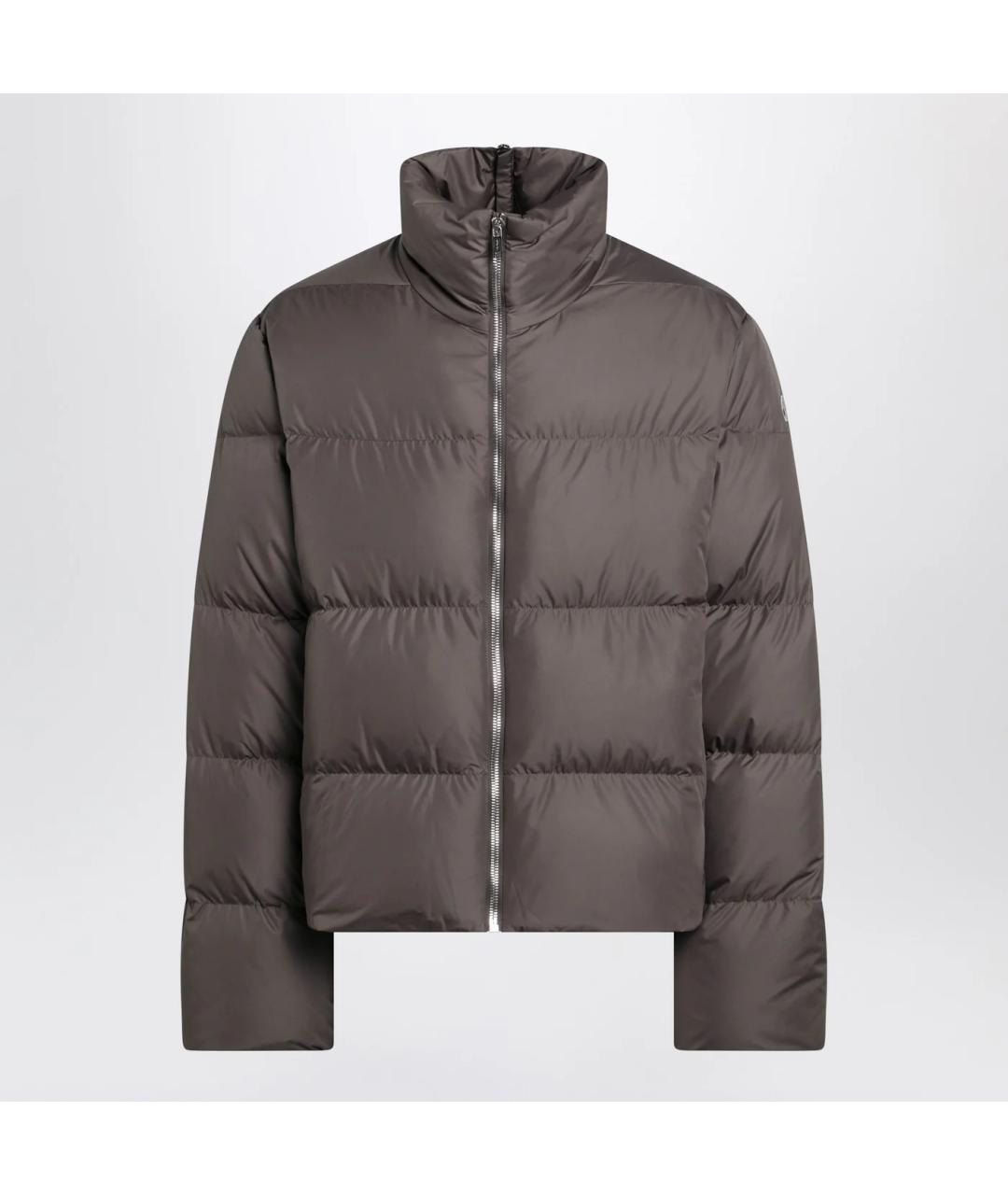 MONCLER Коричневая полиамидовая куртка, фото 3