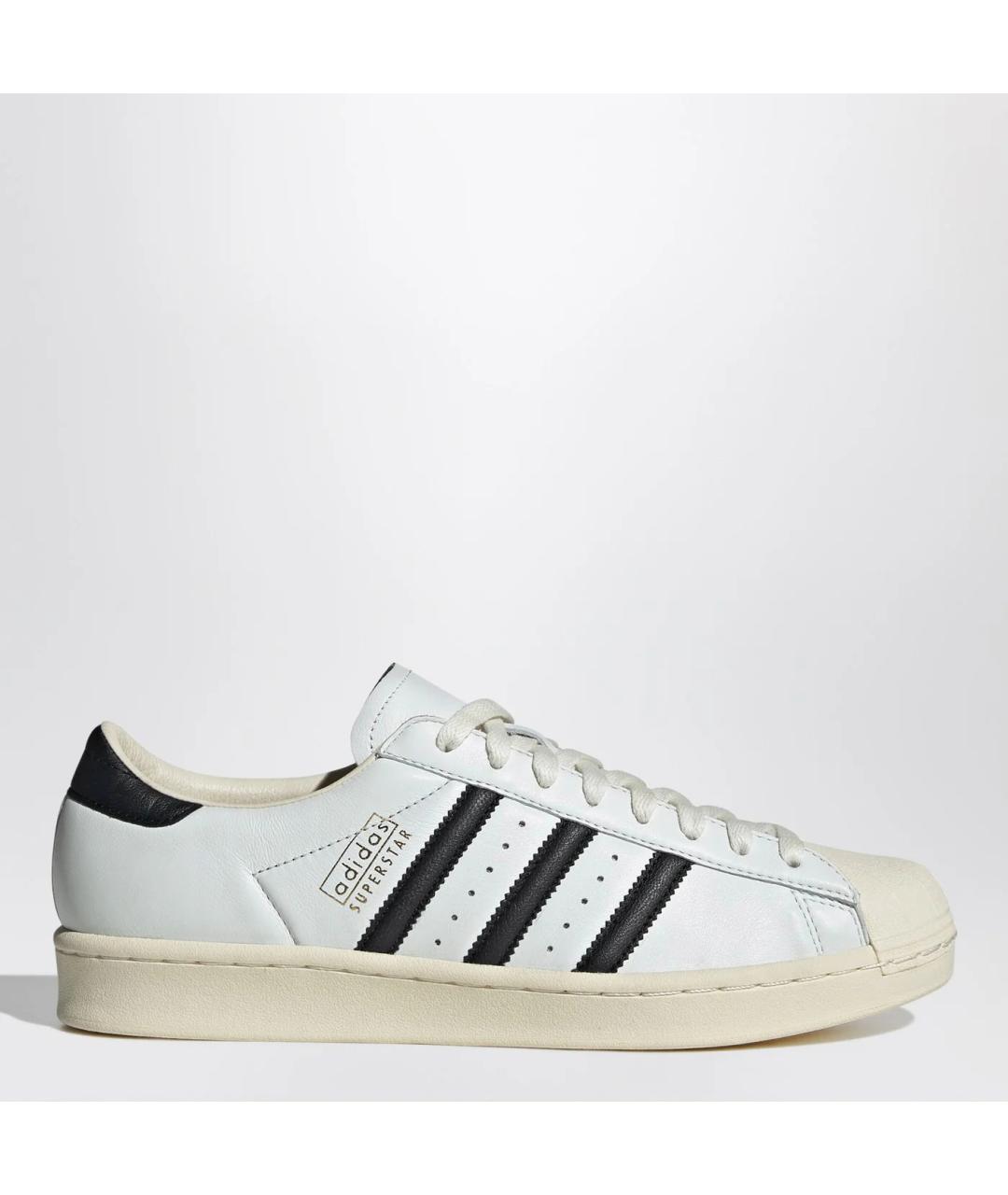 ADIDAS Белые кожаные низкие кроссовки / кеды, фото 3