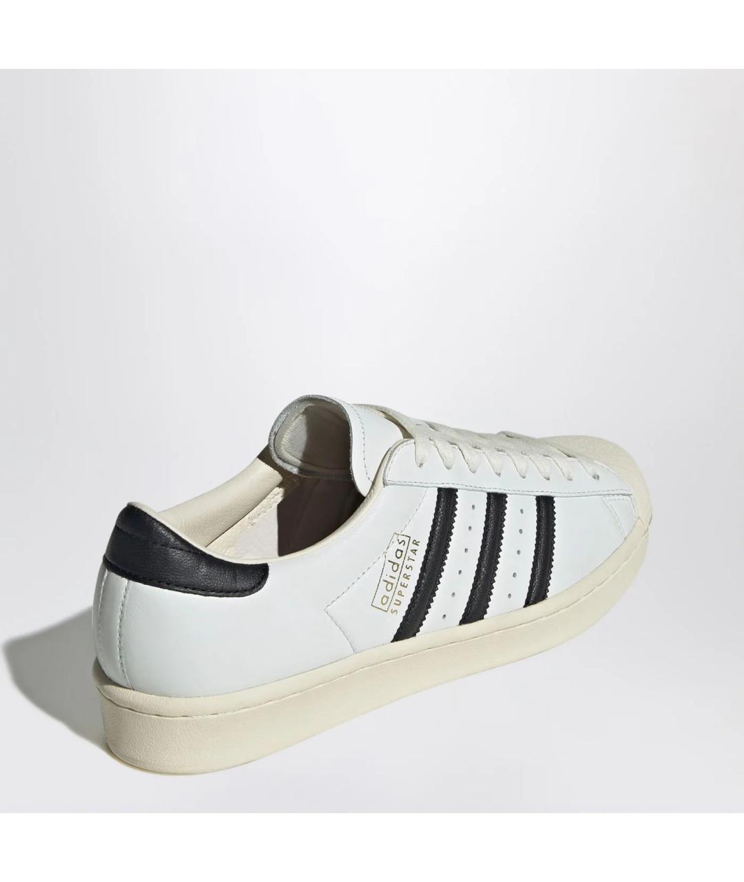 ADIDAS Белые кожаные низкие кроссовки / кеды, фото 2