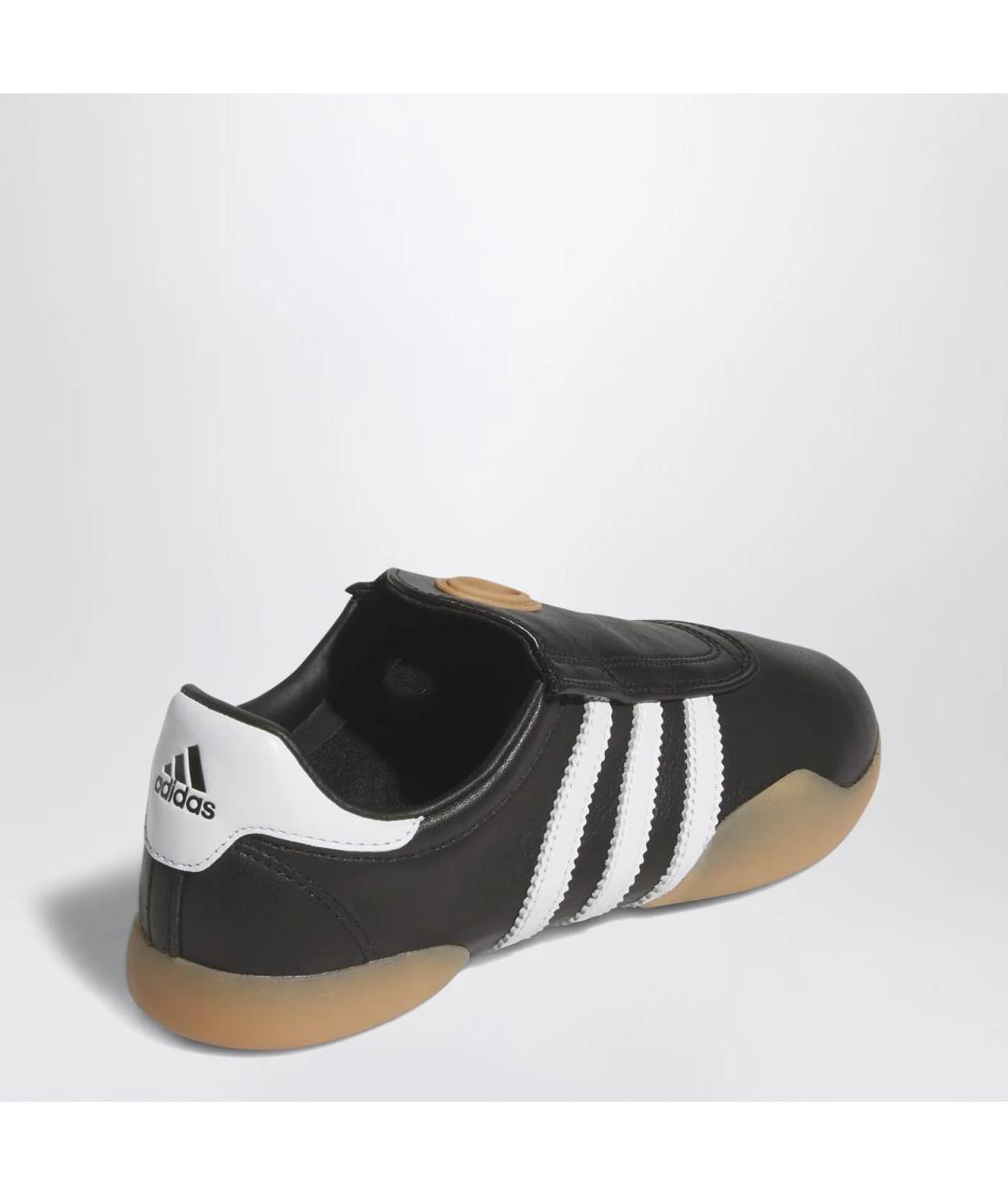 ADIDAS Черные кожаные кроссовки, фото 2