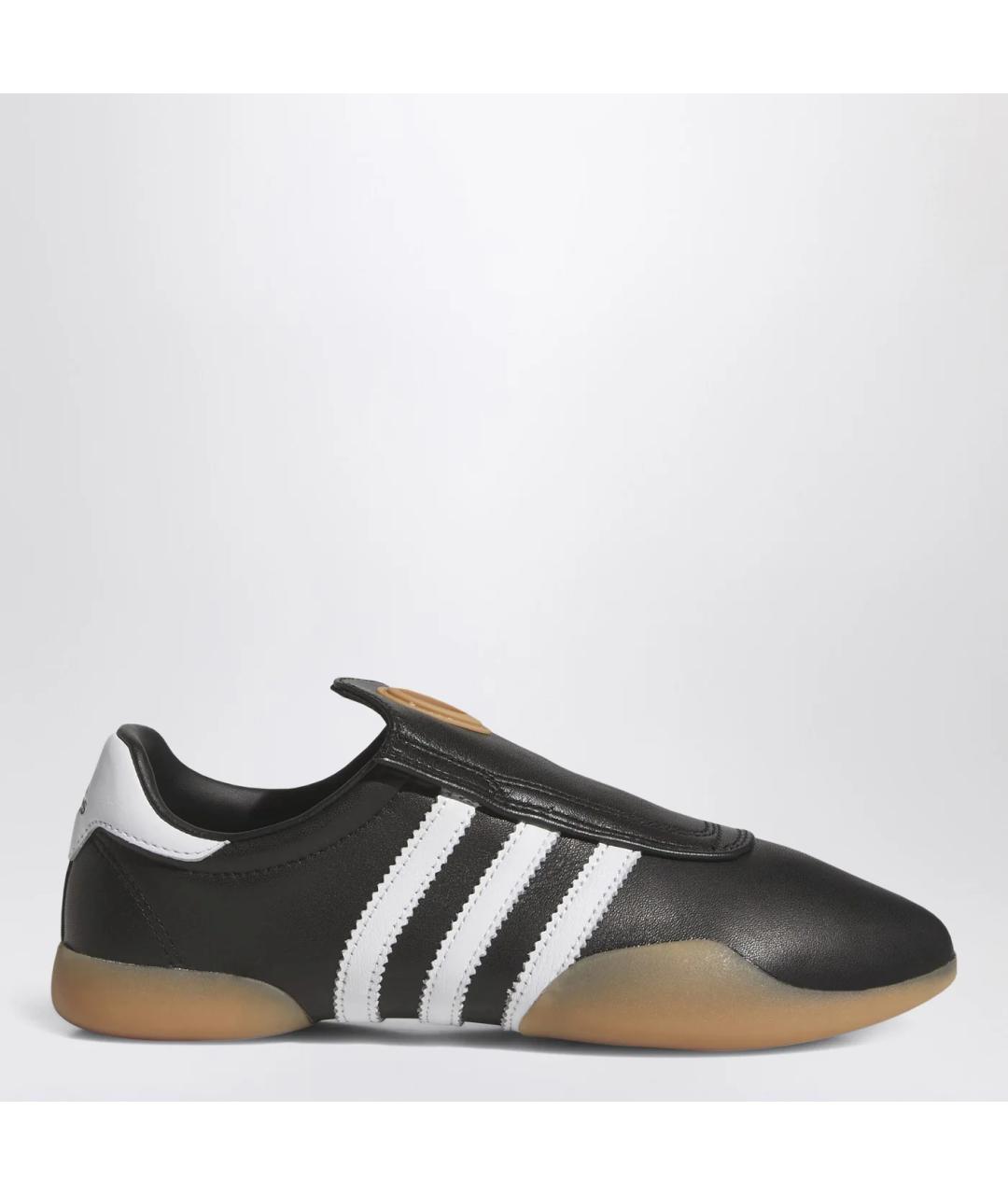 ADIDAS Черные кожаные кроссовки, фото 3