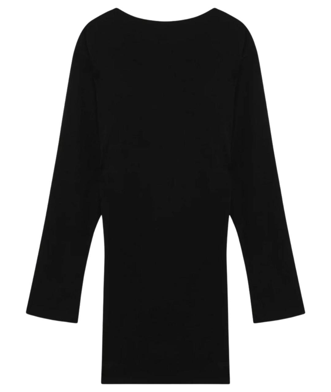 JACQUEMUS Черное вискозное коктейльное платье, фото 1