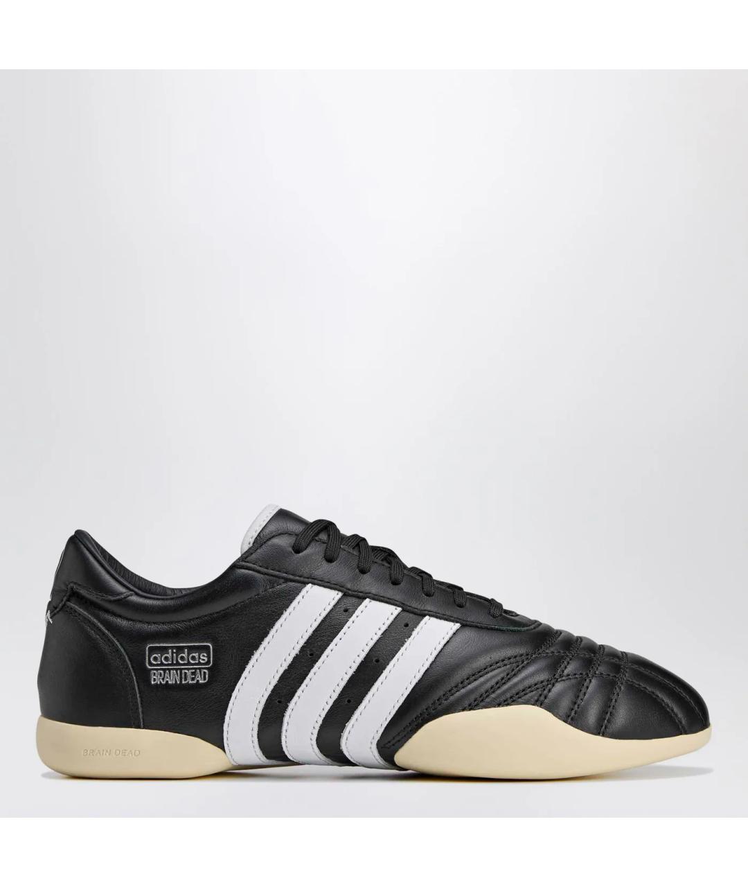 ADIDAS Черные кожаные низкие кроссовки / кеды, фото 3