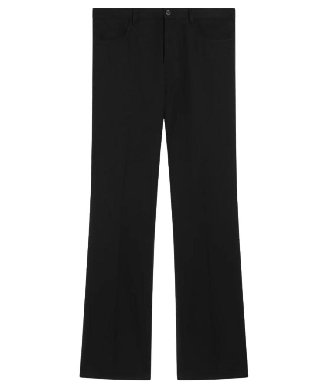 BALENCIAGA Черные шерстяные классические брюки, фото 1