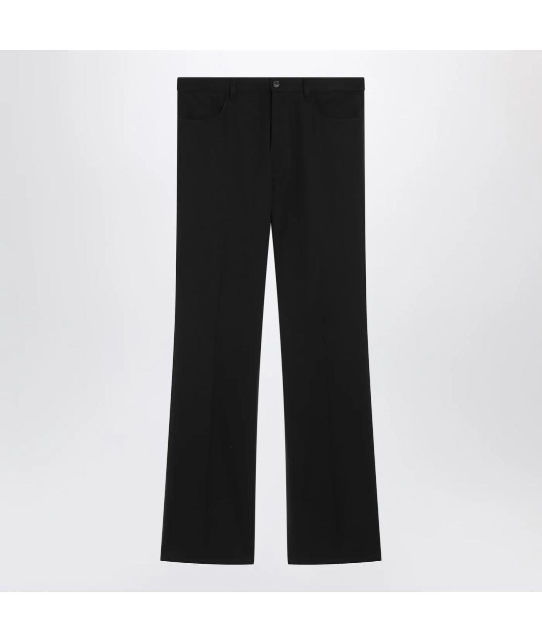 BALENCIAGA Черные шерстяные классические брюки, фото 3