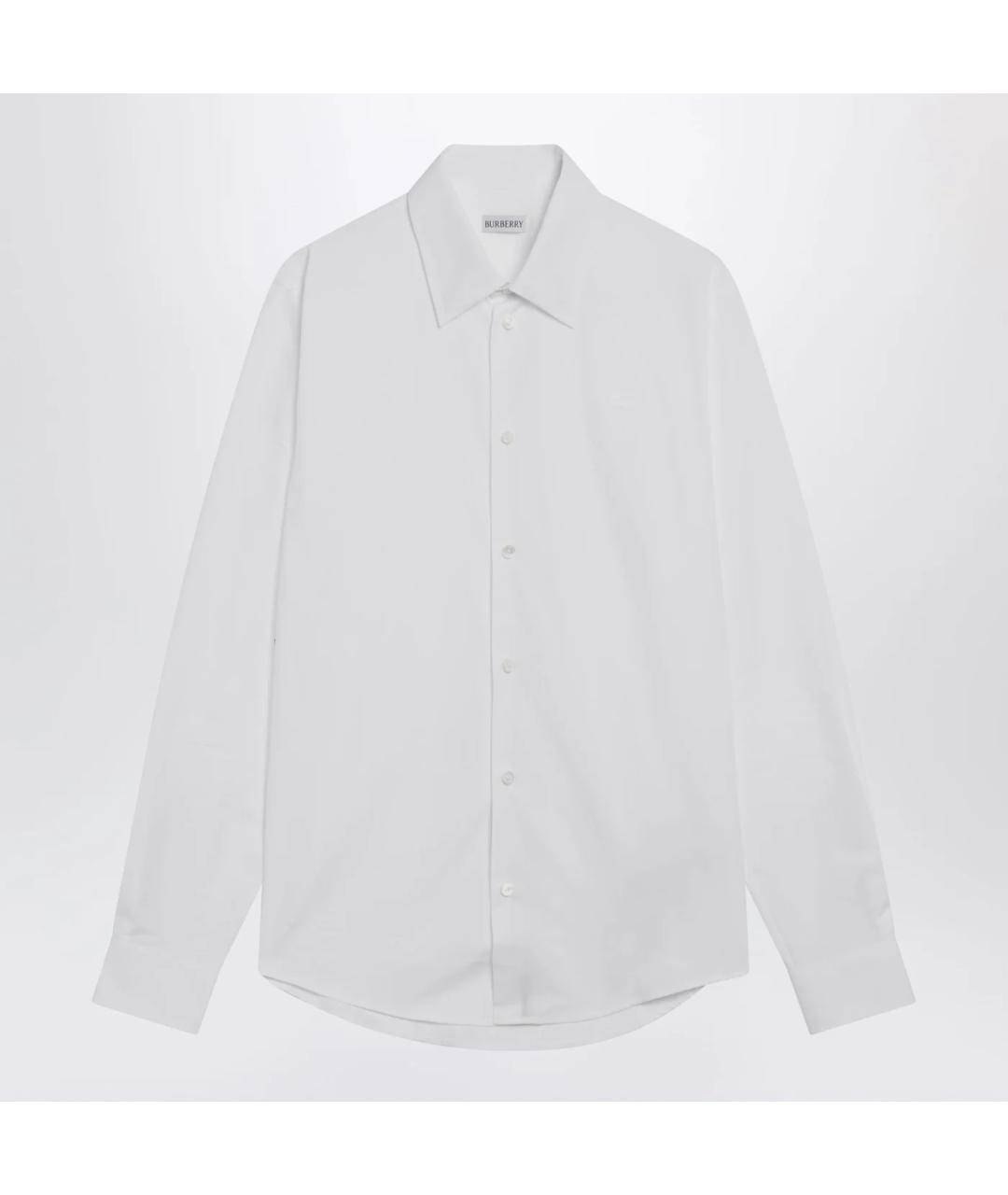 BURBERRY Белая хлопковая классическая рубашка, фото 3