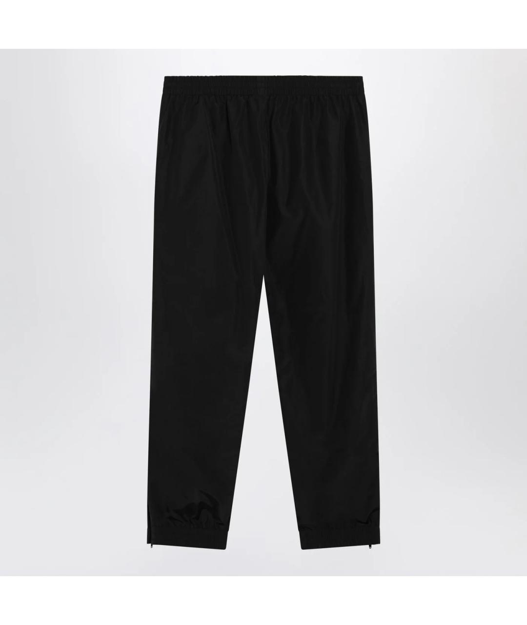 BALENCIAGA Черные хлопковые прямые брюки, фото 2
