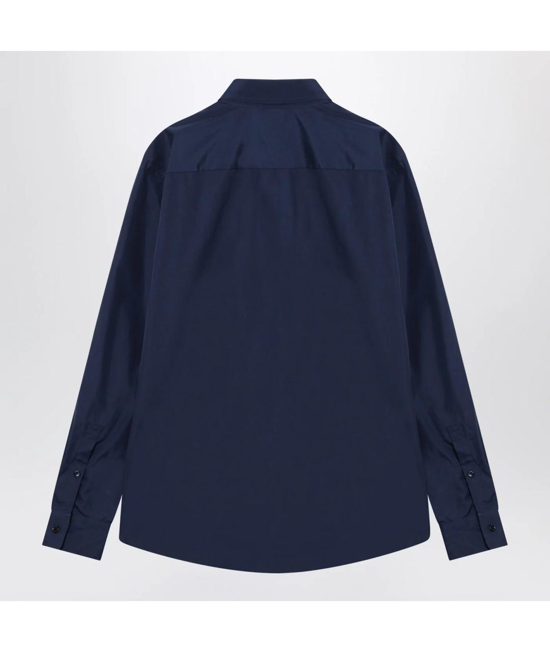 BURBERRY Синяя хлопковая классическая рубашка, фото 2