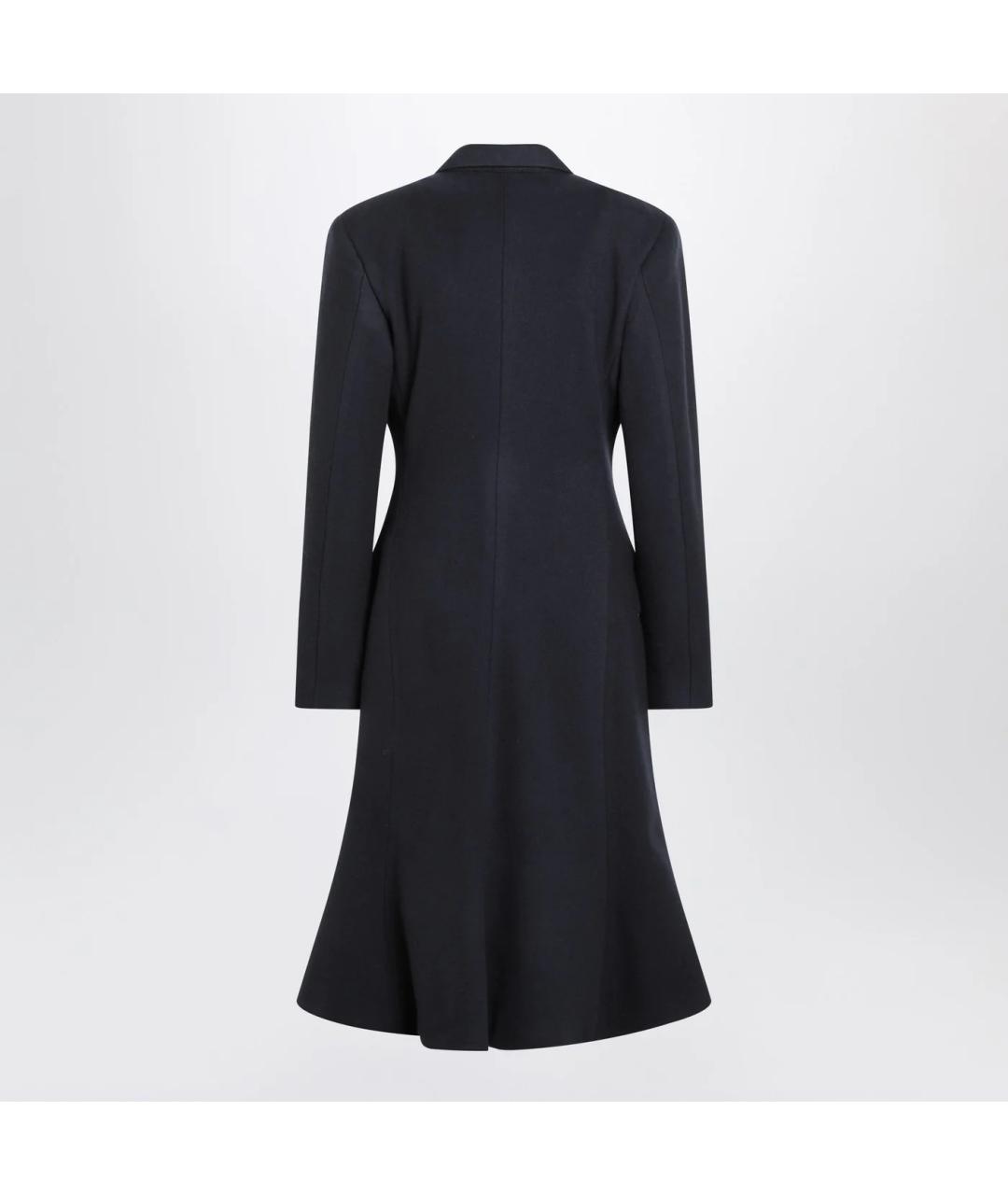 BALENCIAGA Темно-синее шерстяное пальто, фото 2