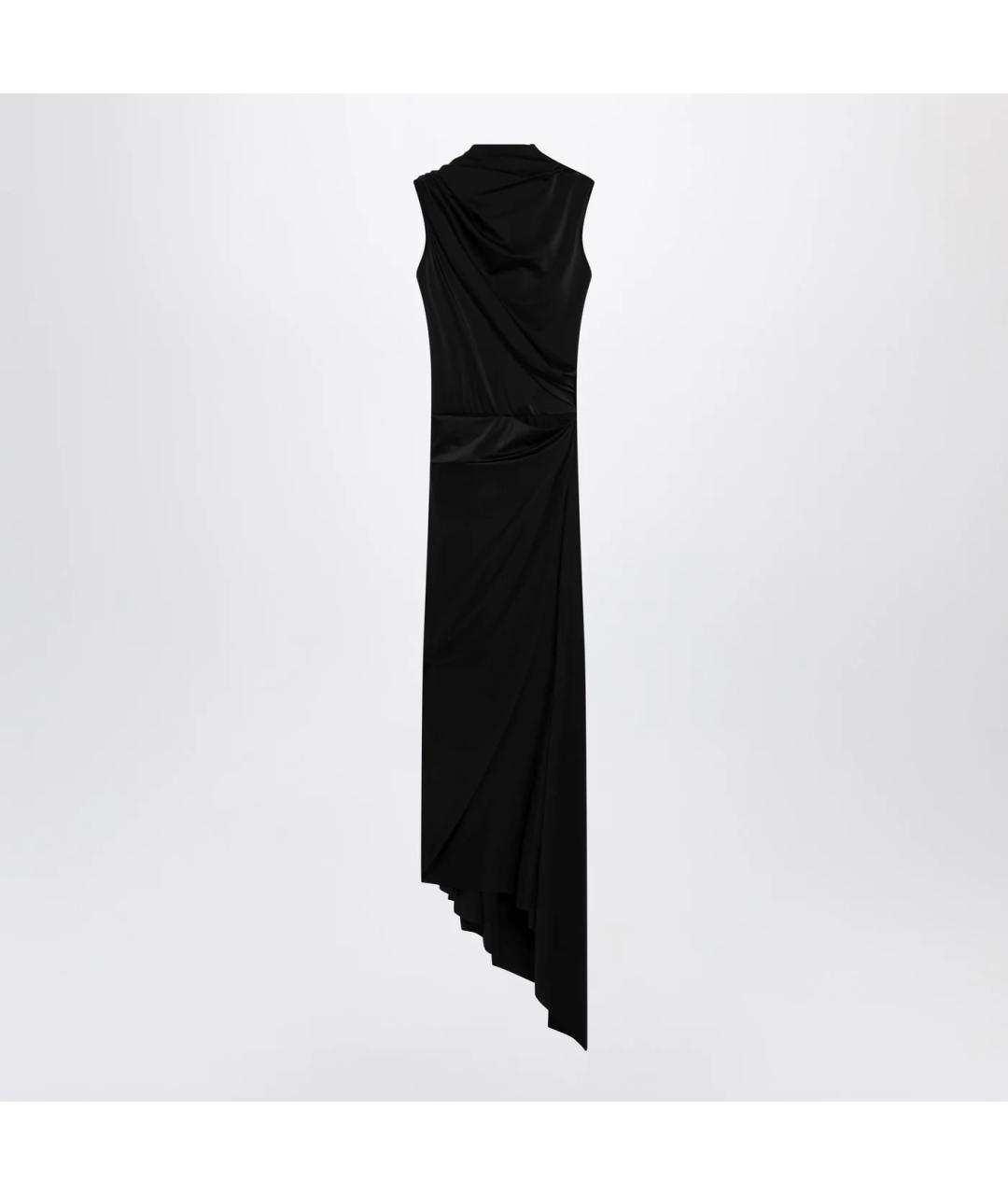 BALENCIAGA Черное хлопковое платье, фото 2