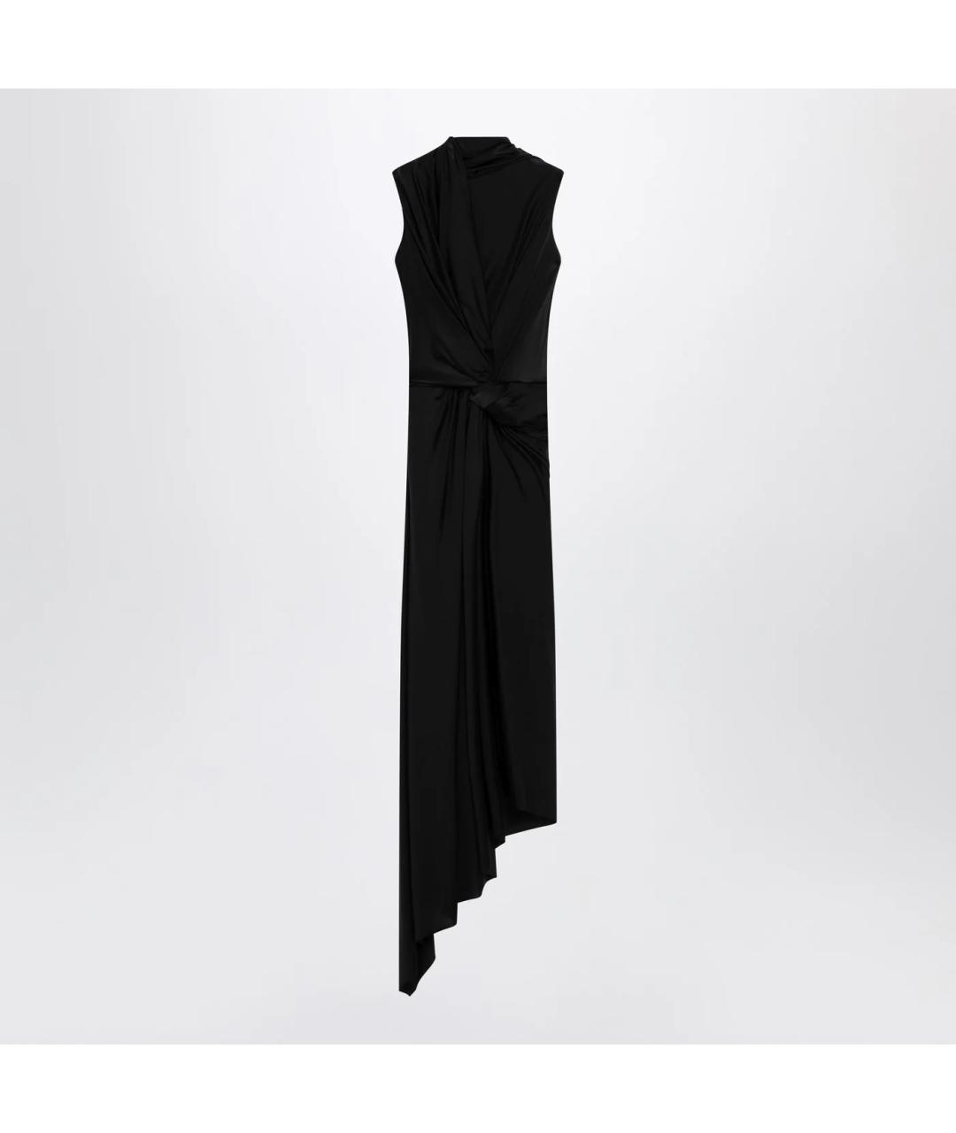 BALENCIAGA Черное хлопковое платье, фото 3