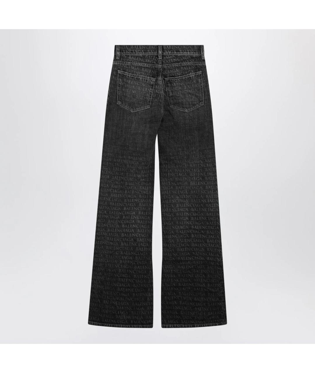 BALENCIAGA Черные хлопковые прямые джинсы, фото 2