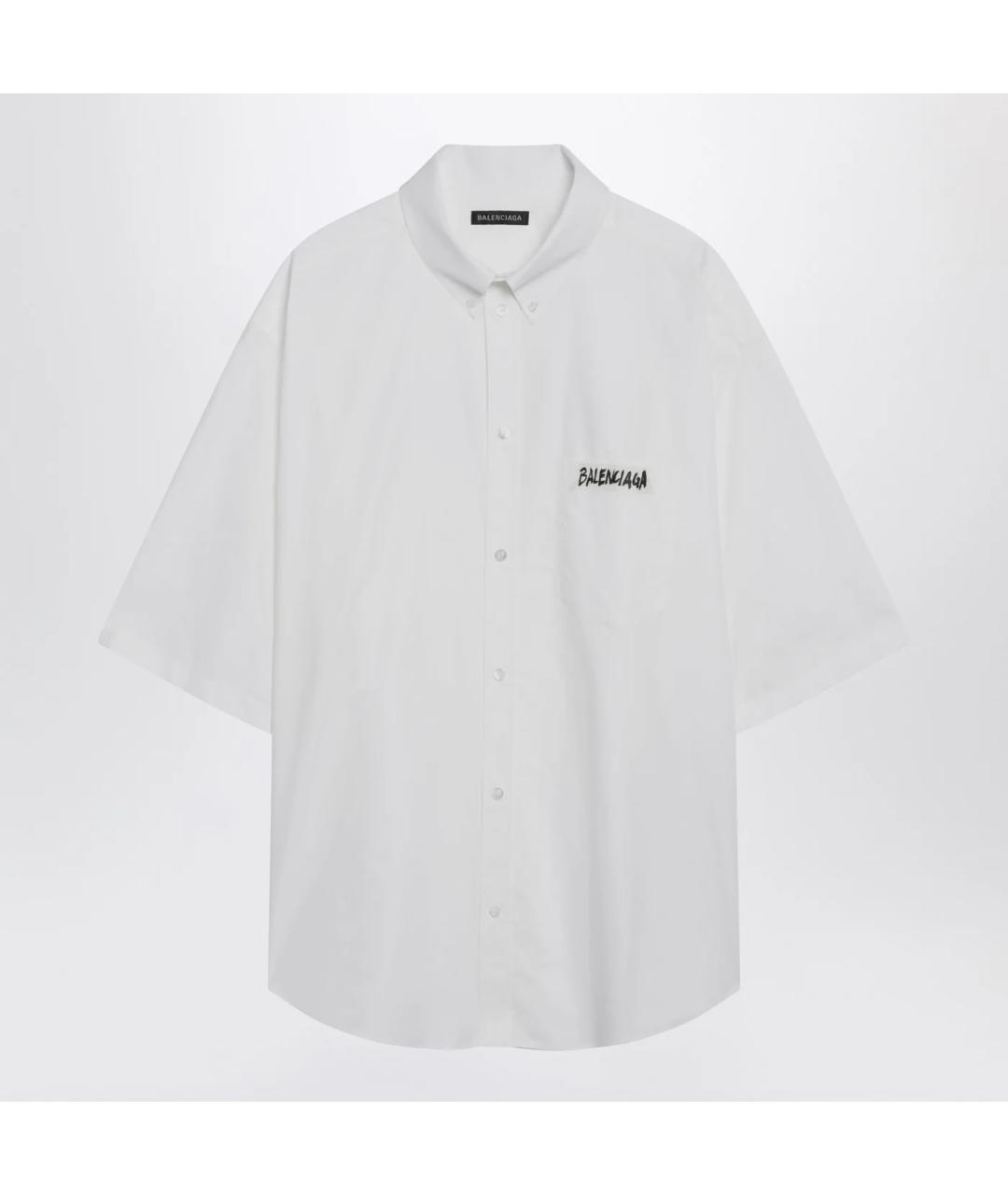 BALENCIAGA Белая хлопковая кэжуал рубашка, фото 3