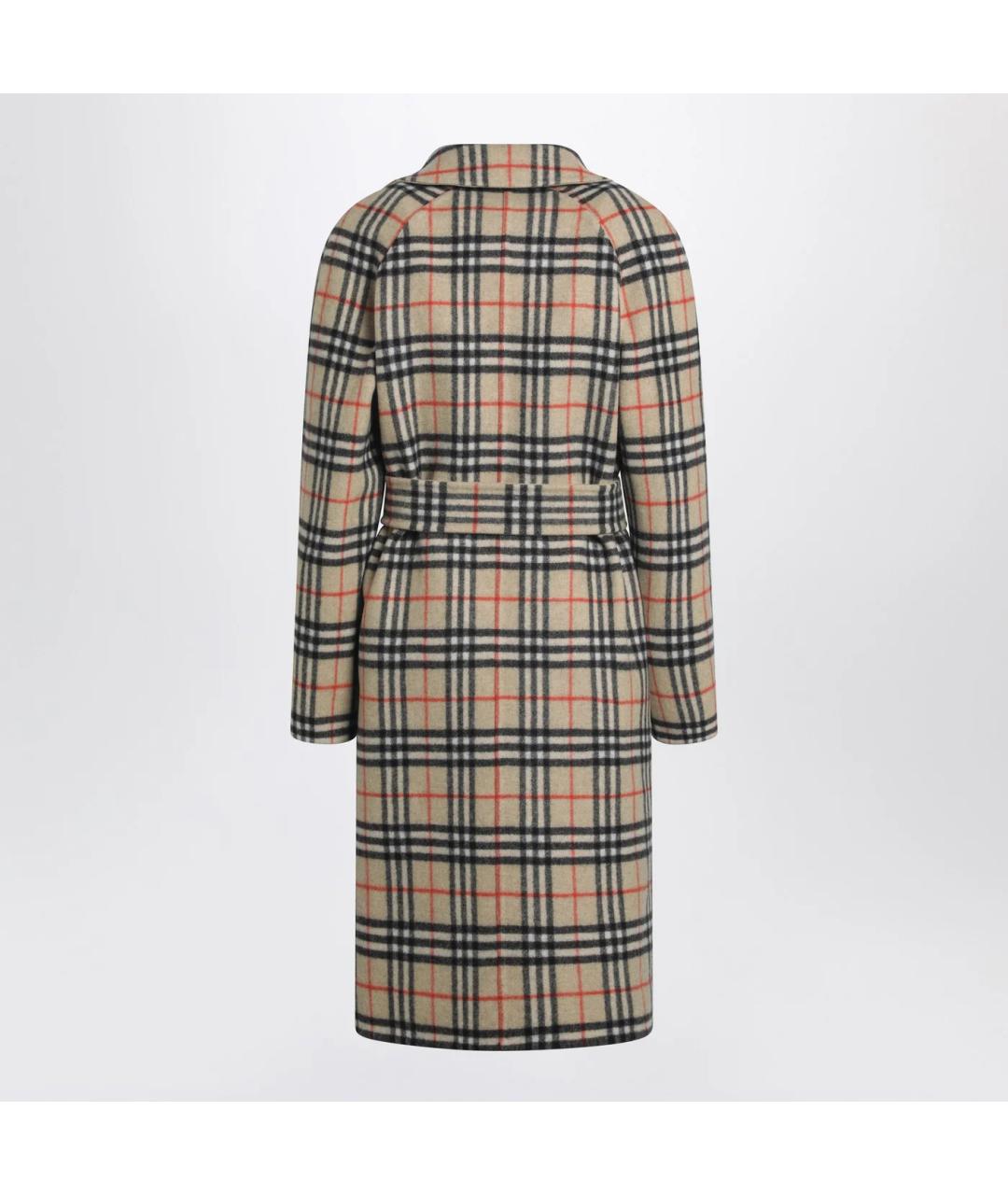 BURBERRY Бежевое шерстяное пальто, фото 2