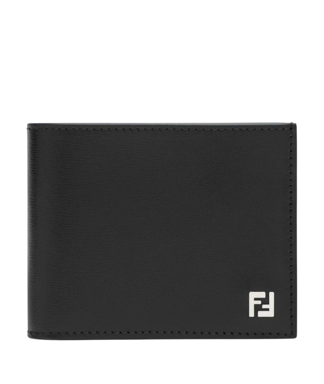 FENDI Черный кожаный кошелек, фото 1