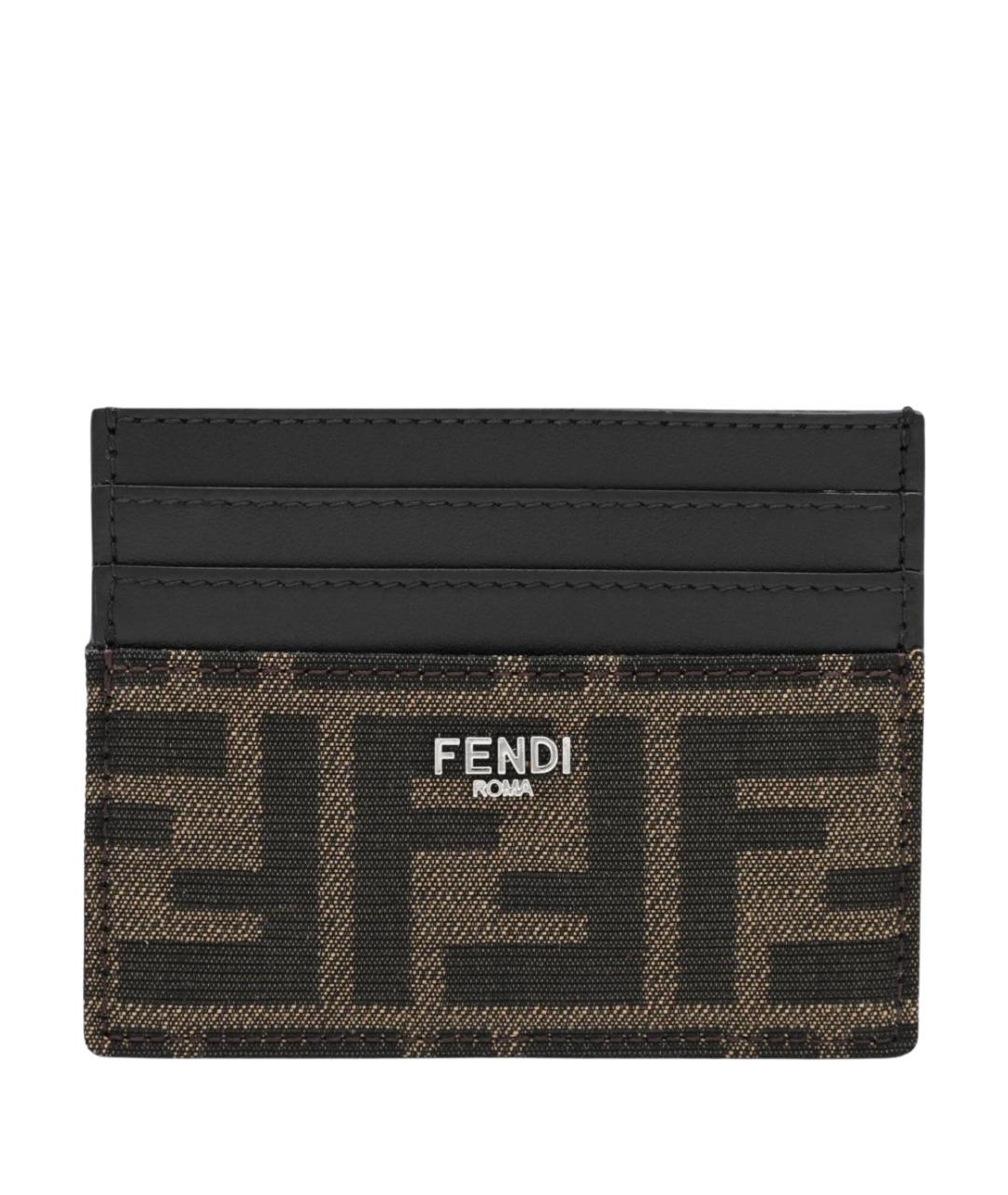 FENDI Коричневый кардхолдер, фото 1