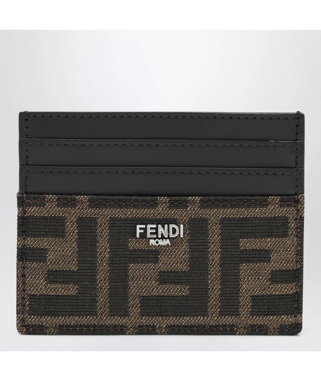 FENDI Коричневый кардхолдер, фото 3
