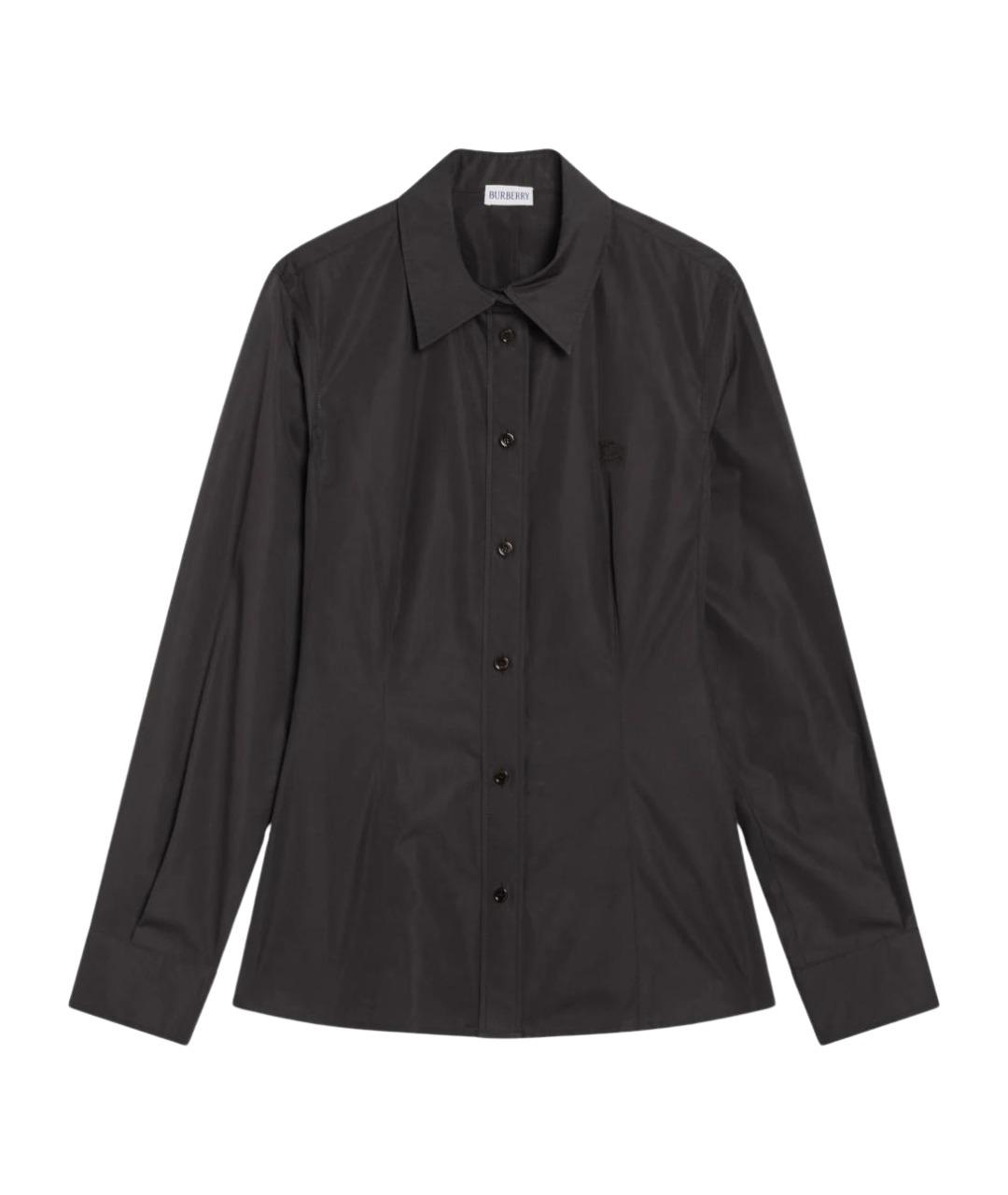 BURBERRY Коричневая хлопковая рубашка, фото 1