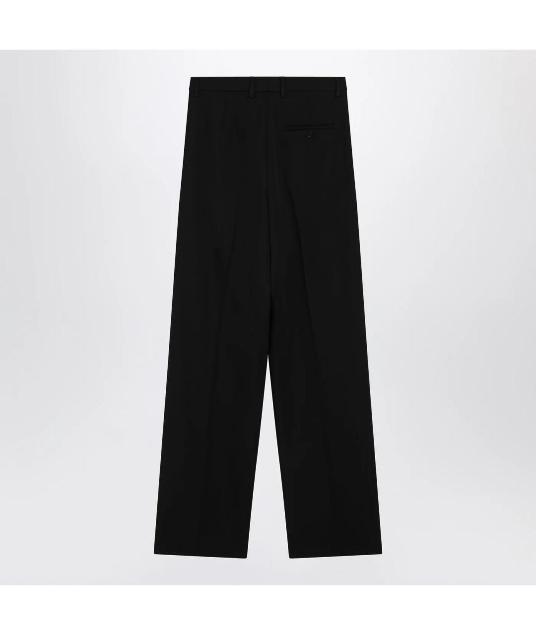BALENCIAGA Черные шерстяные прямые брюки, фото 2