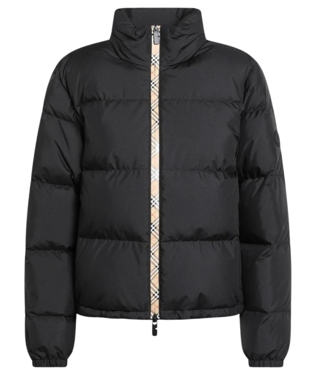 BURBERRY Черная полиэстеровая куртка, фото 1