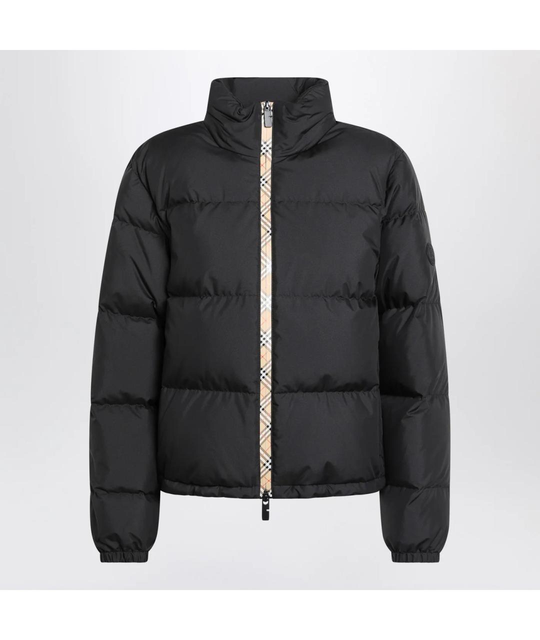 BURBERRY Черная полиэстеровая куртка, фото 3