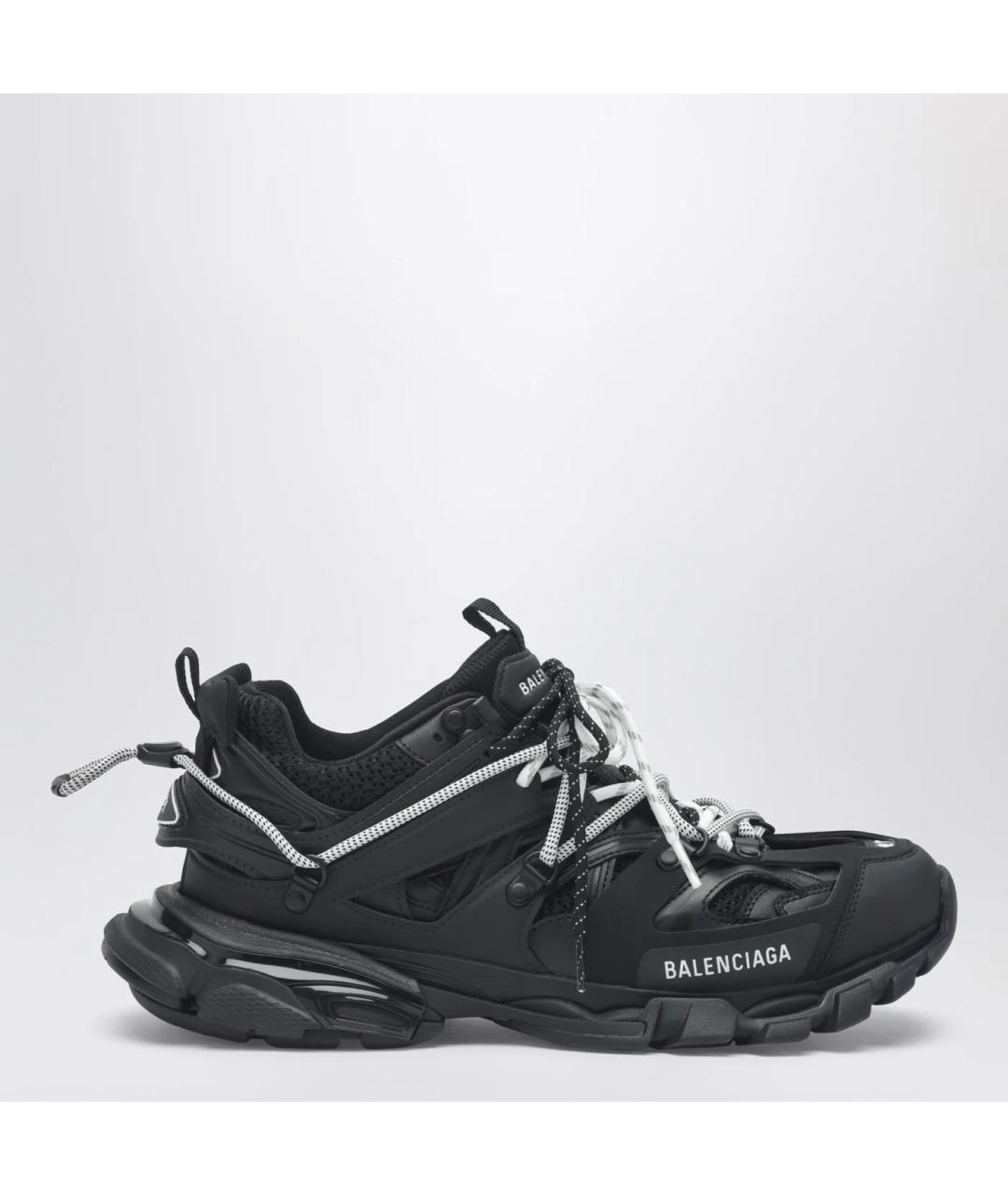BALENCIAGA Черные синтетические низкие кроссовки / кеды, фото 3