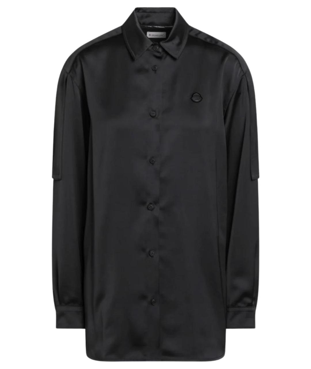 MONCLER Черная вискозная рубашка, фото 1