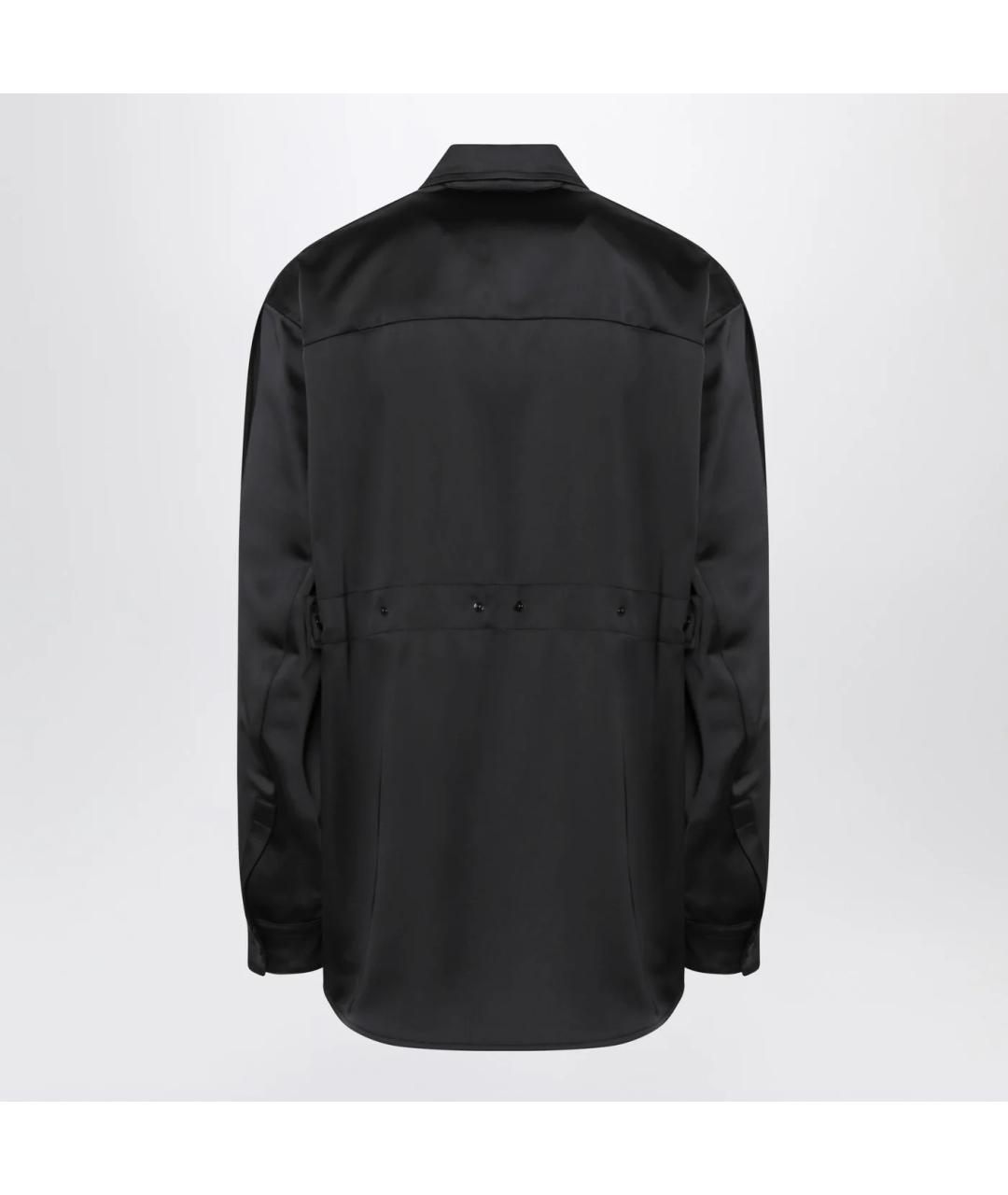 MONCLER Черная вискозная рубашка, фото 2