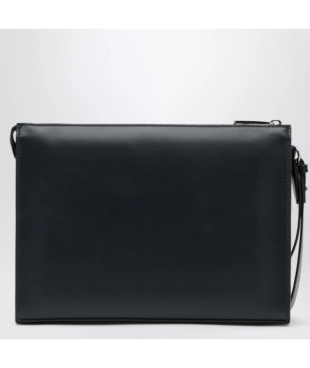 FENDI Темно-синяя кожаная папка для документов, фото 2
