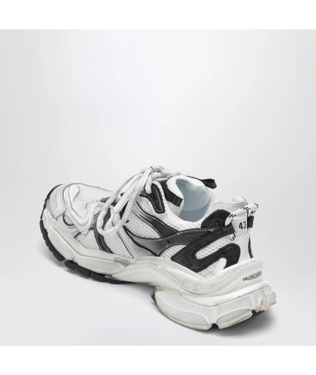 BALENCIAGA Белые синтетические низкие кроссовки / кеды, фото 2