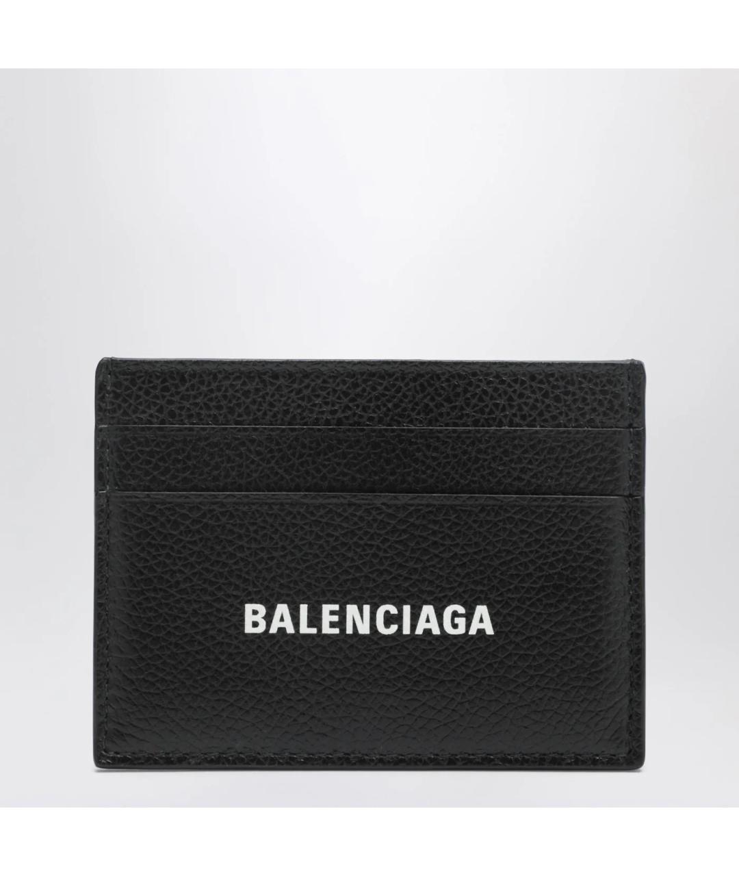 BALENCIAGA Черный кожаный кардхолдер, фото 3