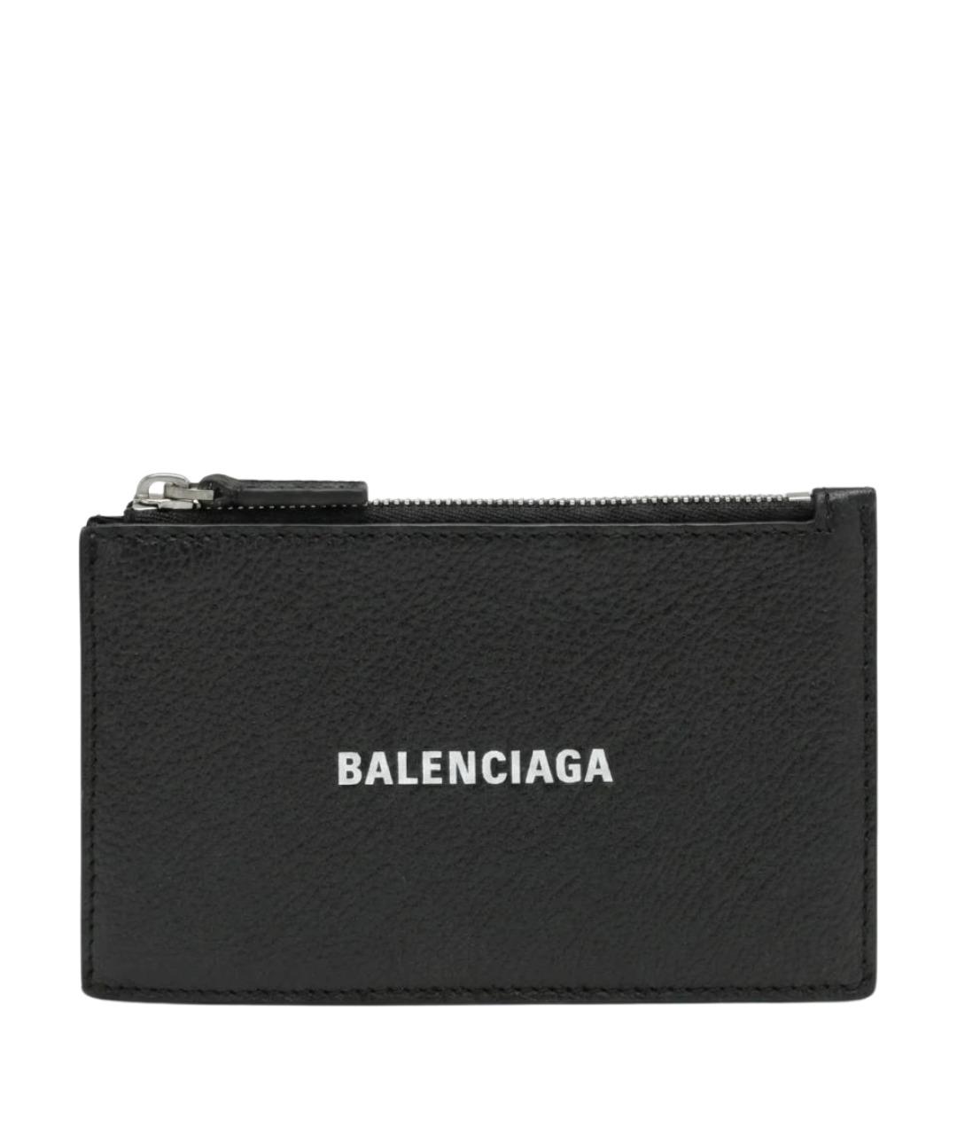 BALENCIAGA Черный кожаный кардхолдер, фото 1