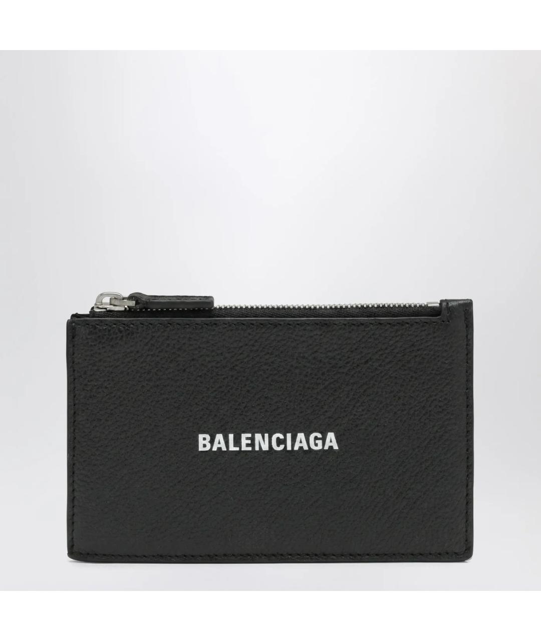 BALENCIAGA Черный кожаный кардхолдер, фото 3