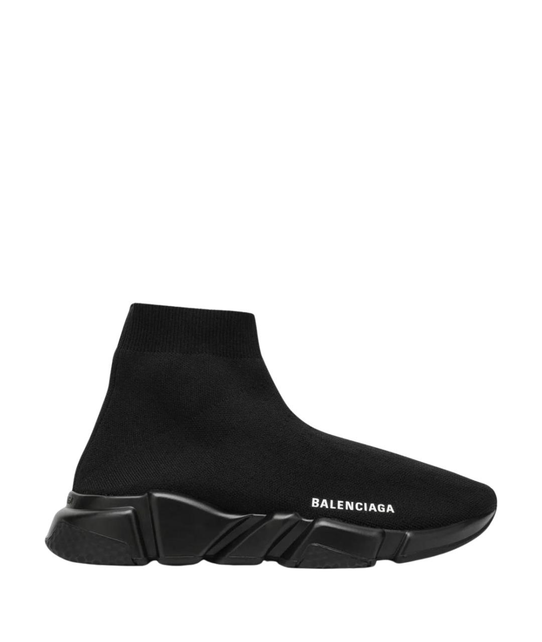 BALENCIAGA Черные текстильные кроссовки, фото 1
