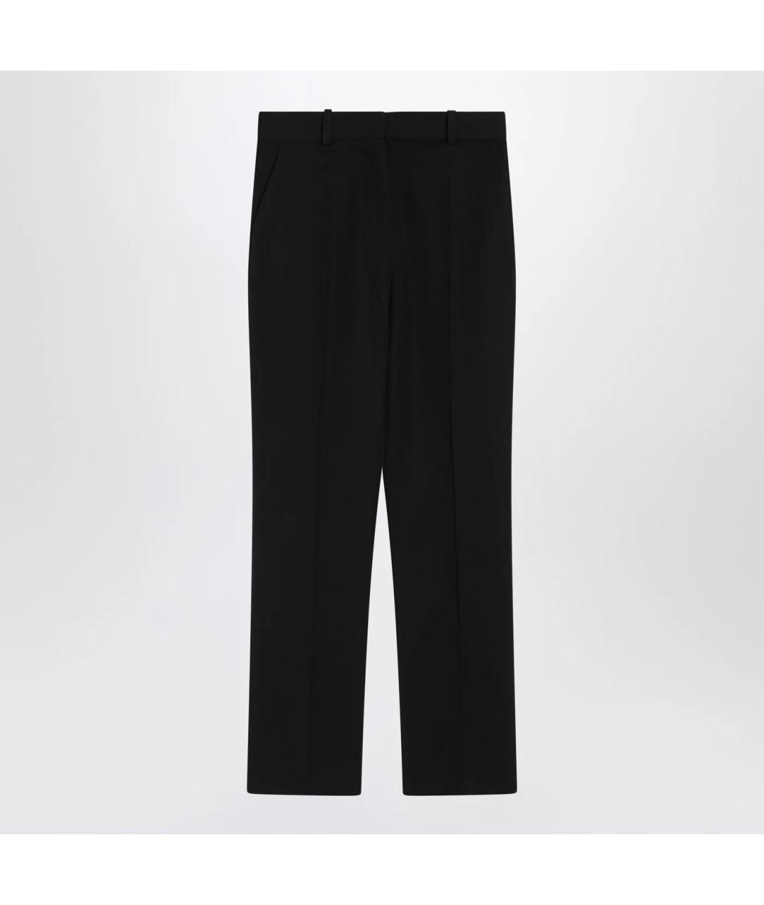 JACQUEMUS Черные хлопковые прямые брюки, фото 3