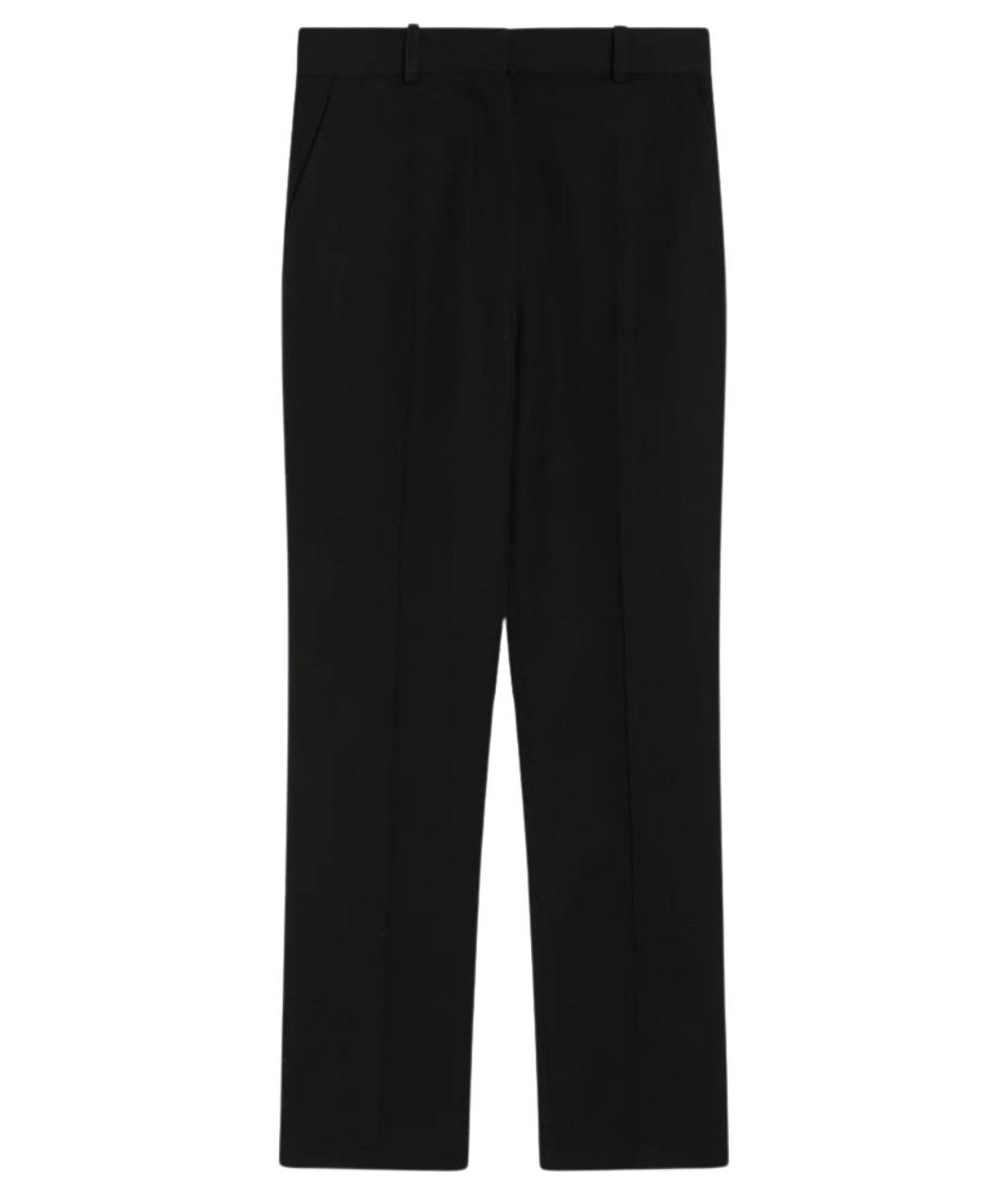 JACQUEMUS Черные хлопковые прямые брюки, фото 1