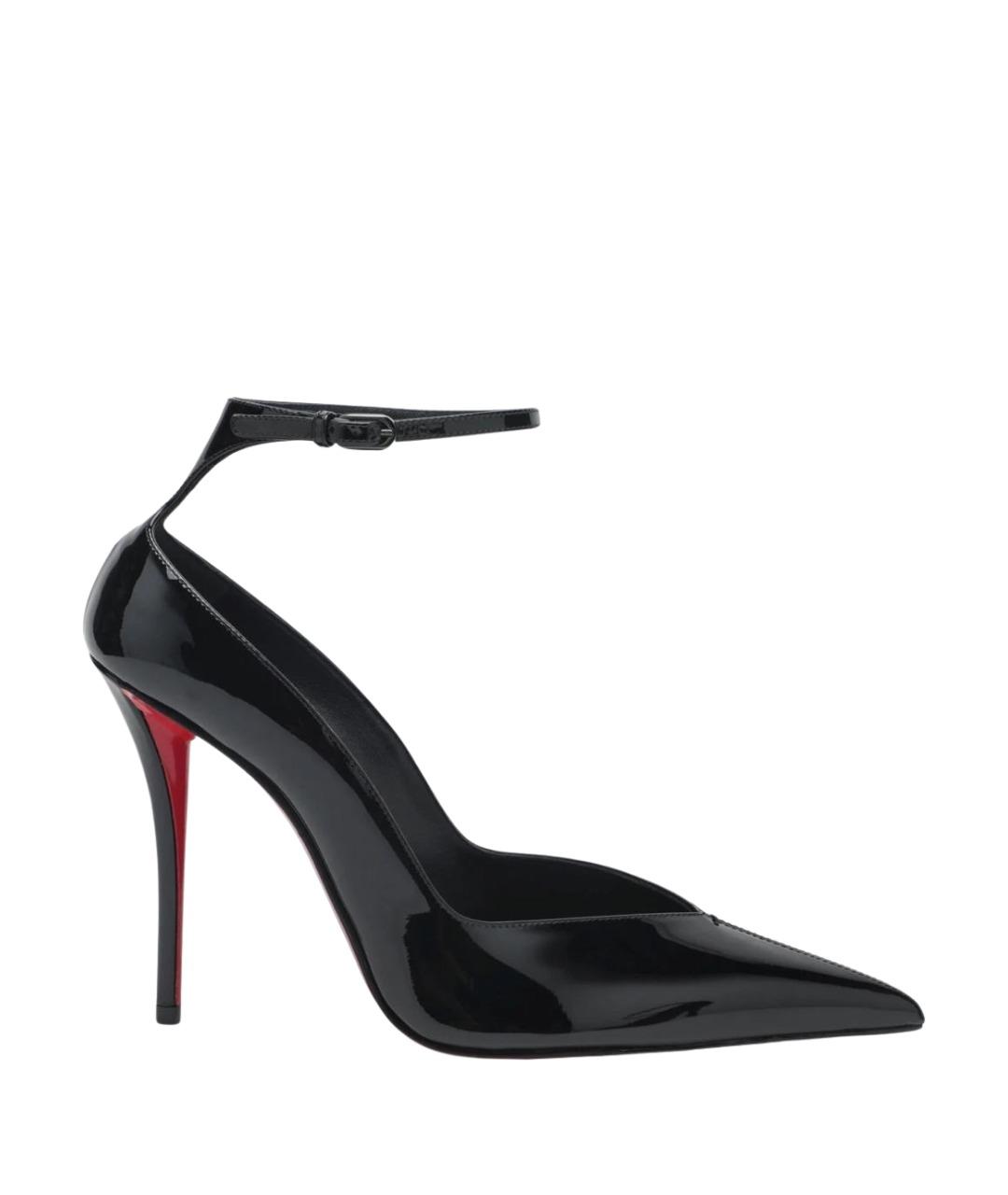 CHRISTIAN LOUBOUTIN Черные туфли из лакированной кожи, фото 1