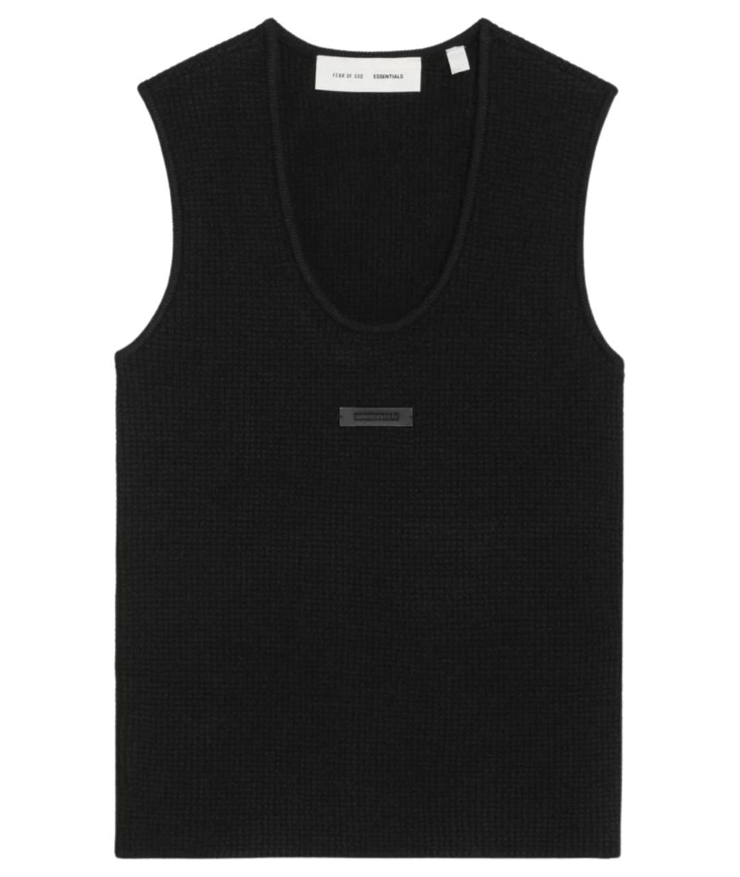 FEAR OF GOD ESSENTIALS Черная хлопковая майка, фото 1