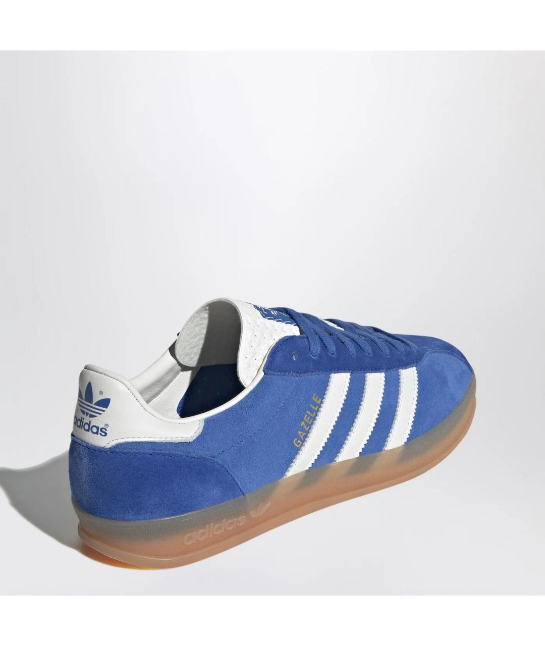 ADIDAS Синие замшевые низкие кроссовки / кеды, фото 2