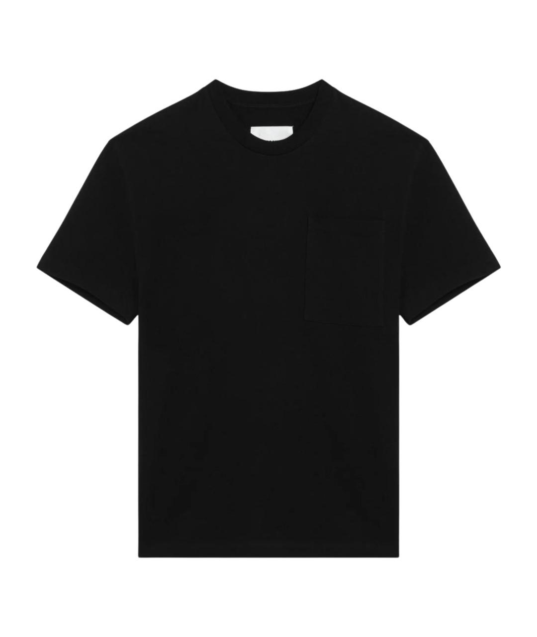 JIL SANDER Черная хлопковая футболка, фото 1