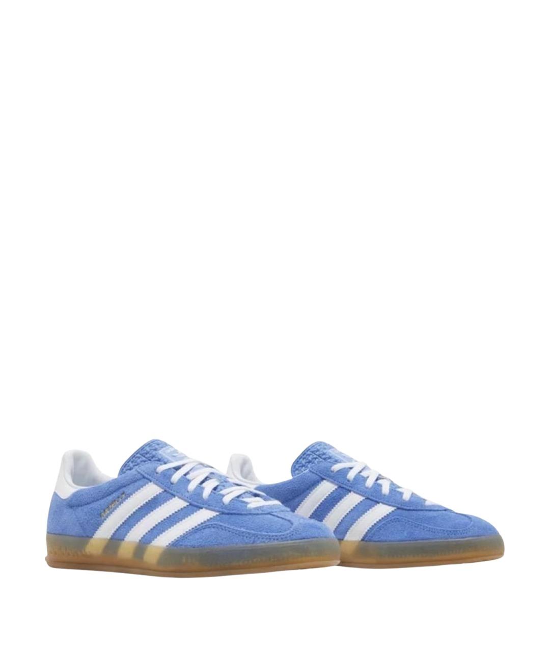 ADIDAS Голубые замшевые кеды, фото 2