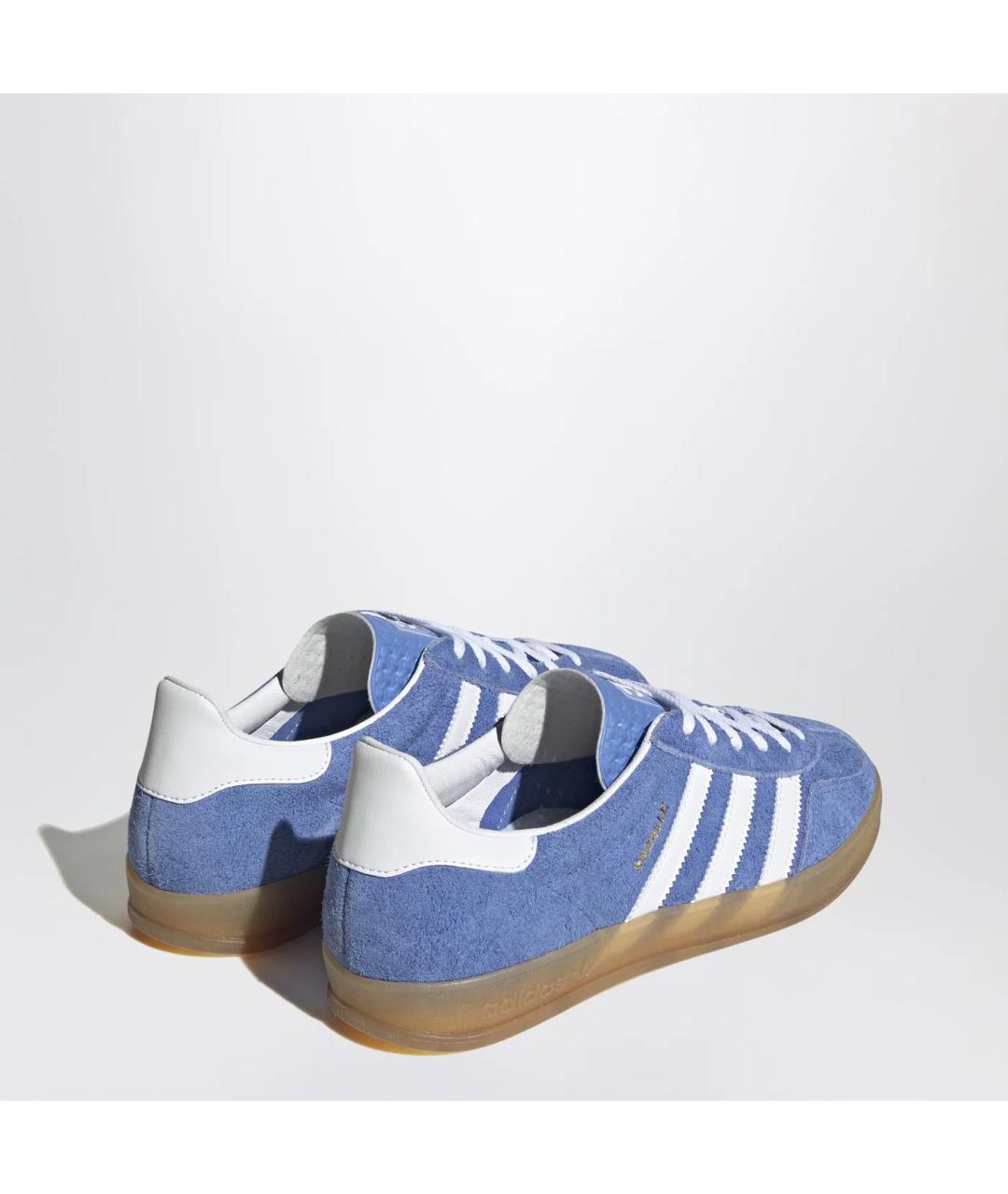 ADIDAS Голубые замшевые кеды, фото 3