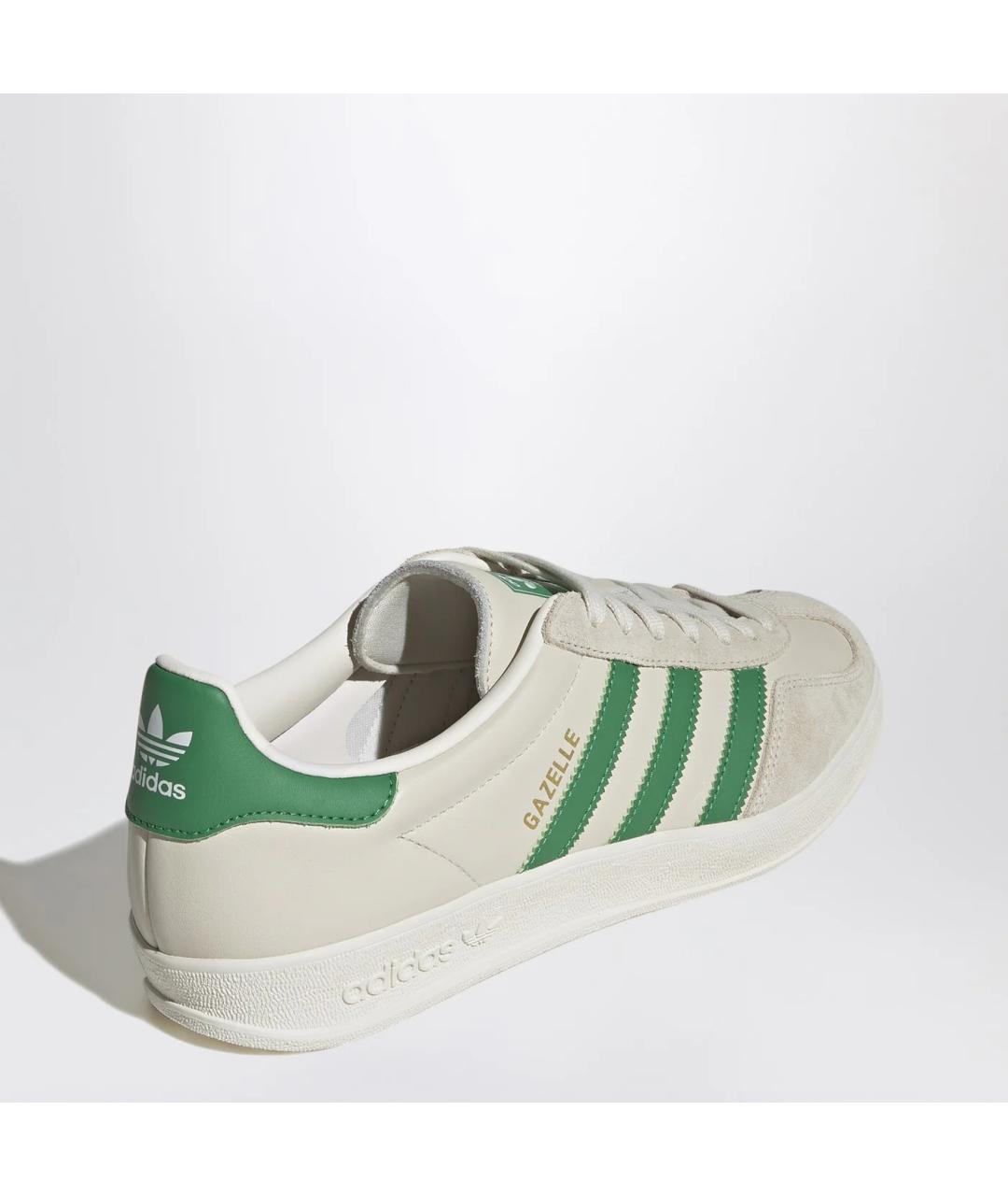 ADIDAS Бежевые кожаные низкие кроссовки / кеды, фото 2