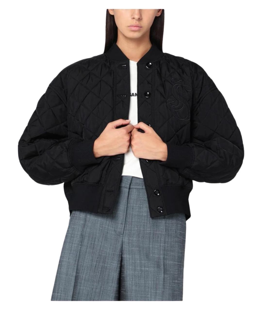 JIL SANDER Черная вискозная куртка, фото 1
