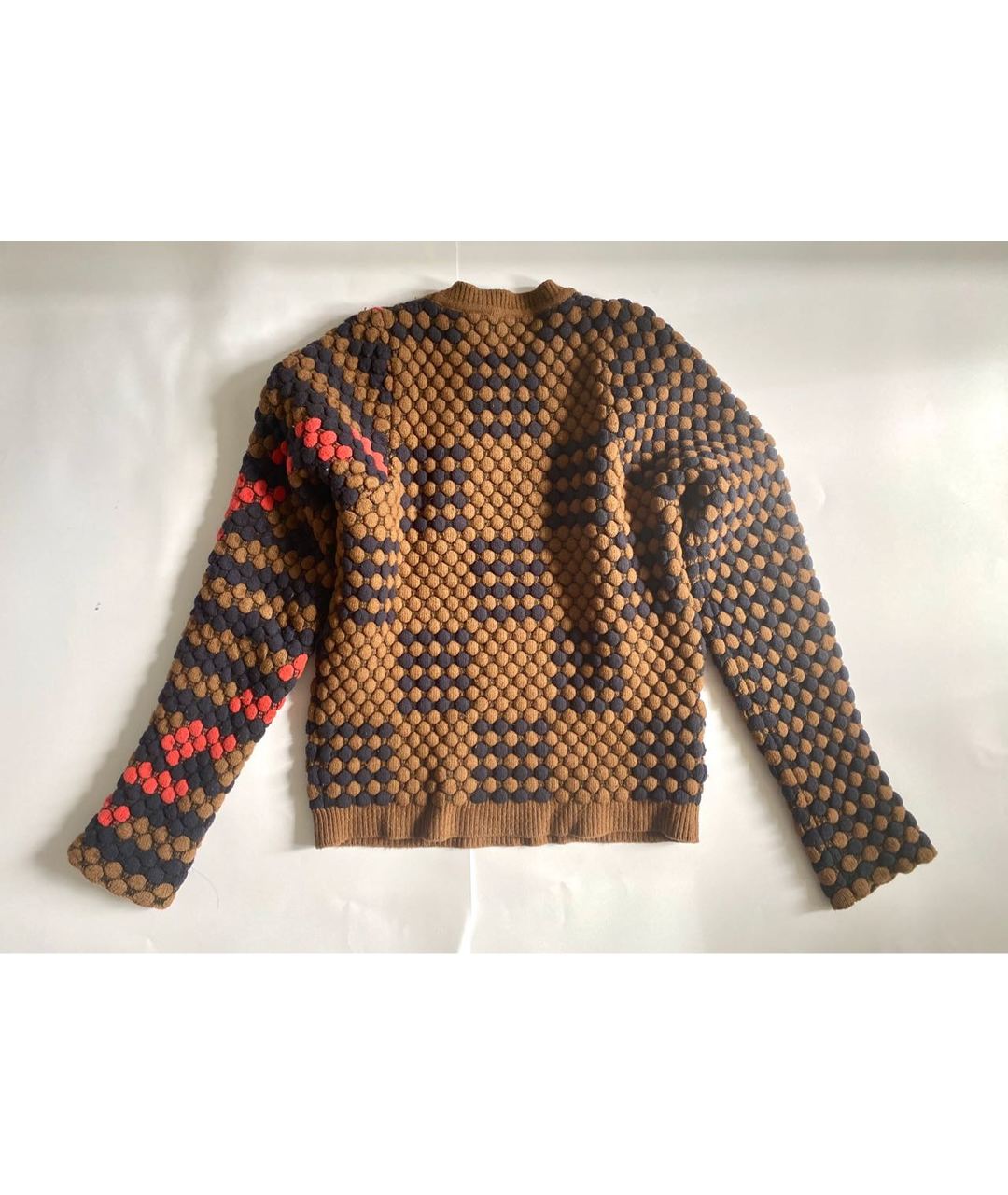 KENZO Коричневый шерстяной джемпер / свитер, фото 2