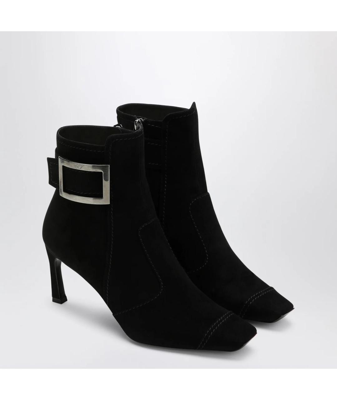 ROGER VIVIER Черные замшевые ботильоны, фото 2