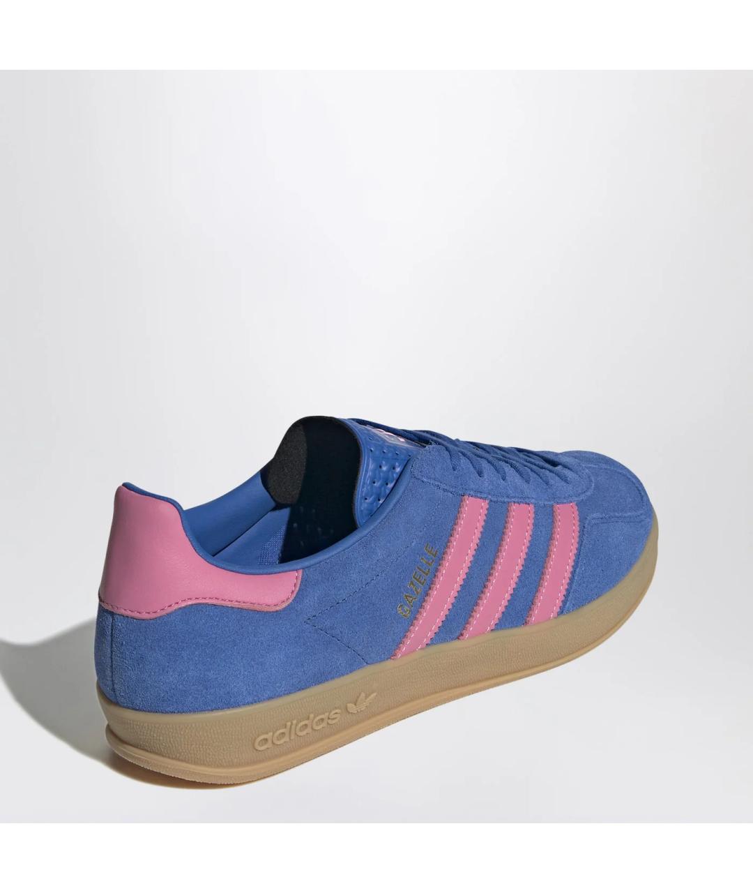 ADIDAS Синие замшевые низкие кроссовки / кеды, фото 2
