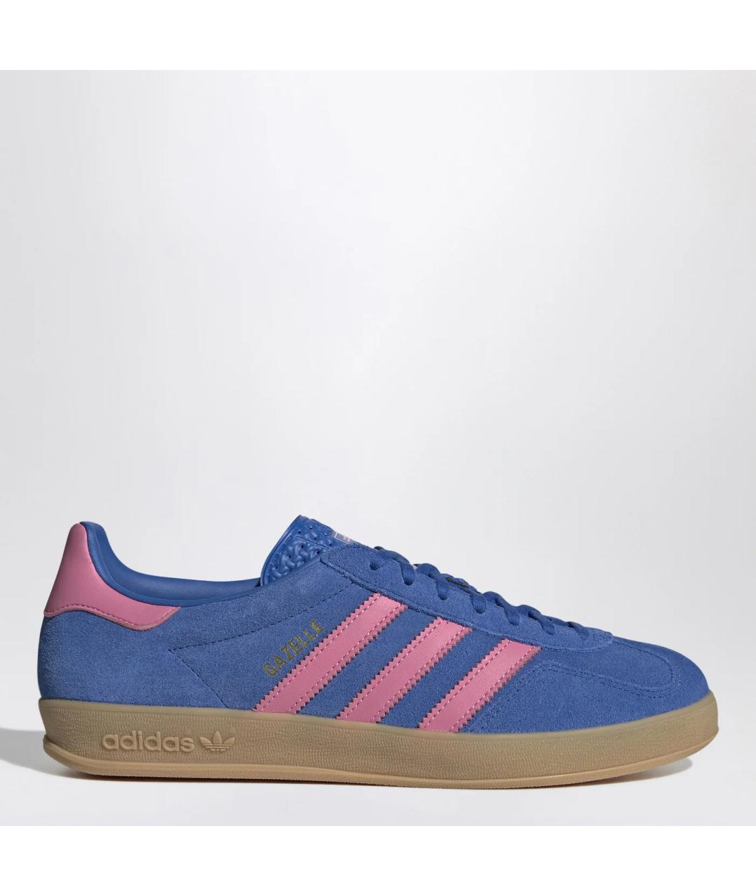 ADIDAS Синие замшевые низкие кроссовки / кеды, фото 3