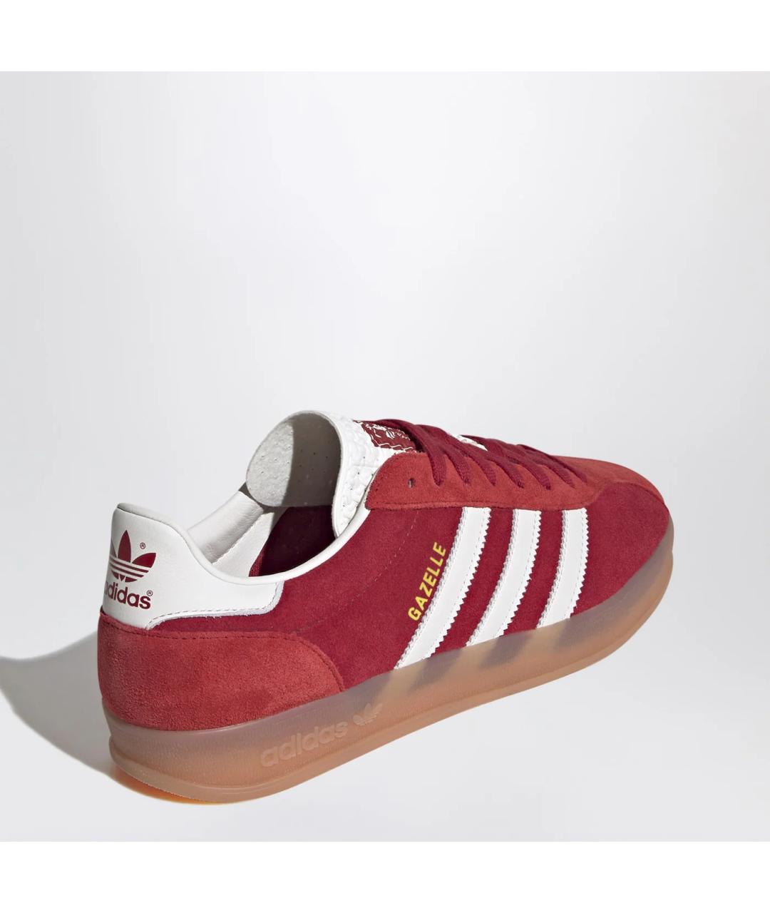 ADIDAS Красные замшевые низкие кроссовки / кеды, фото 2