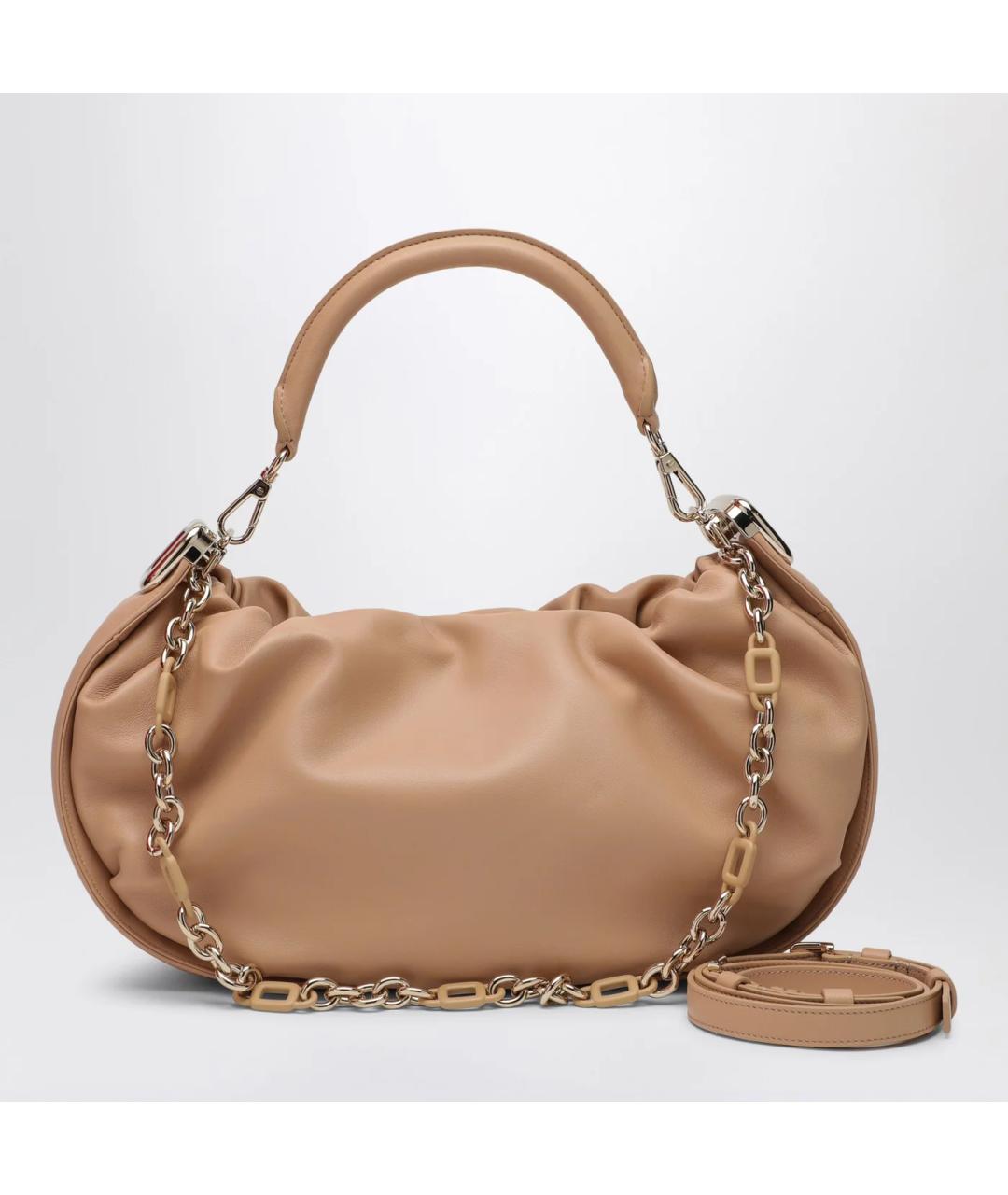 ROGER VIVIER Бежевая кожаная сумка через плечо, фото 3